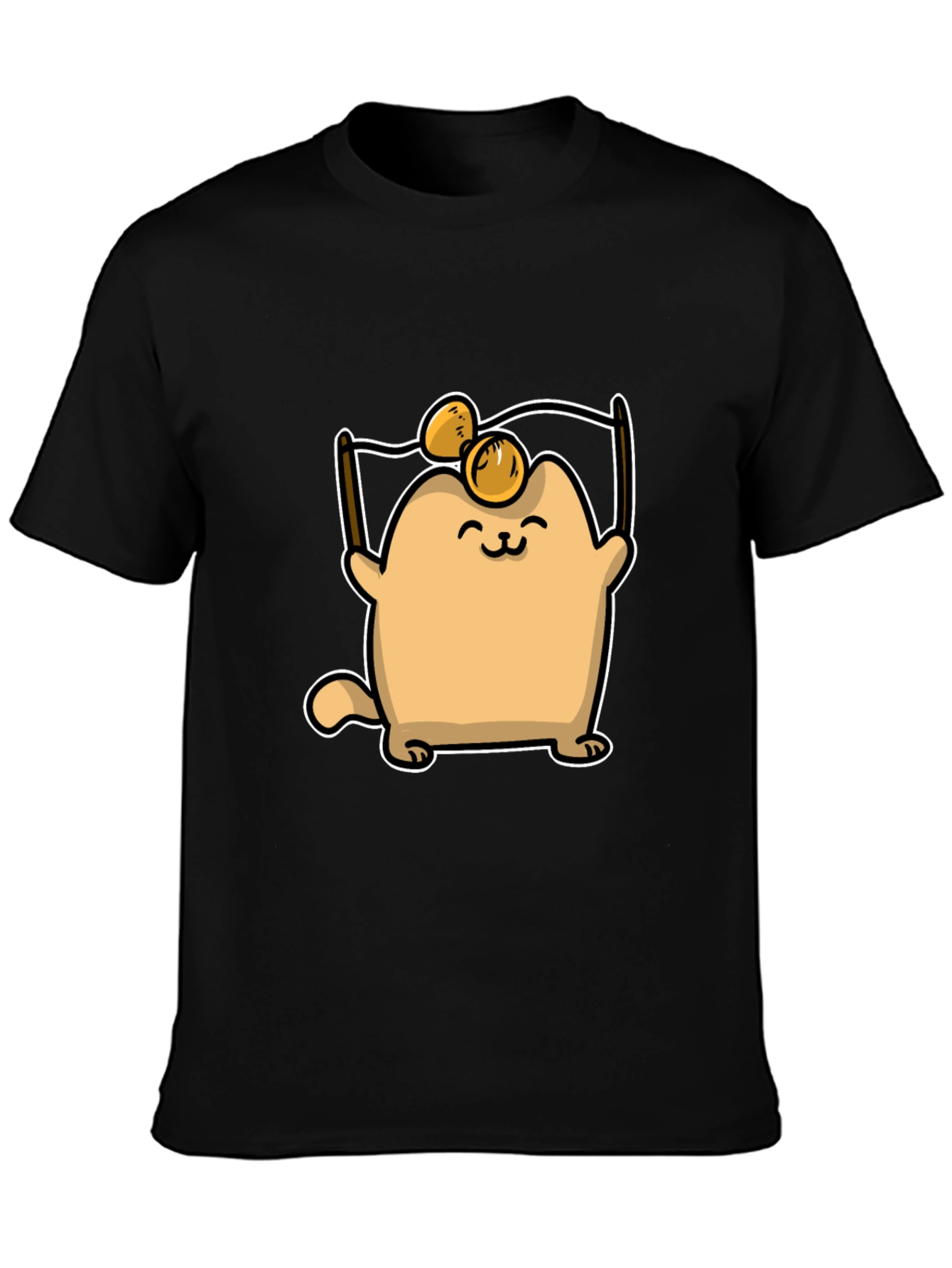 Cute Cat T-Shirt - Cartoon Design