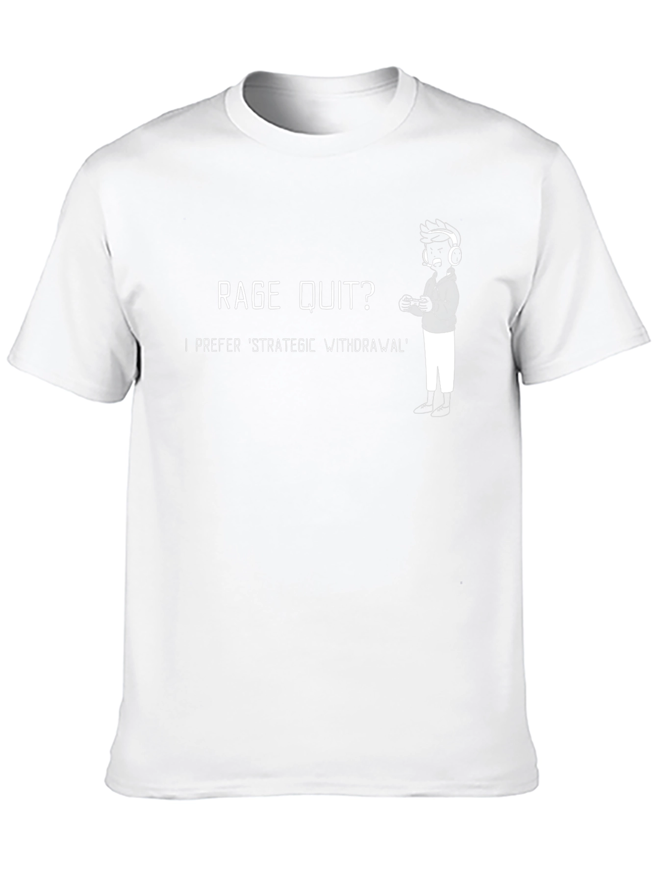 Rage Quit? Gamer T-Shirt - Strategic Withdrawal