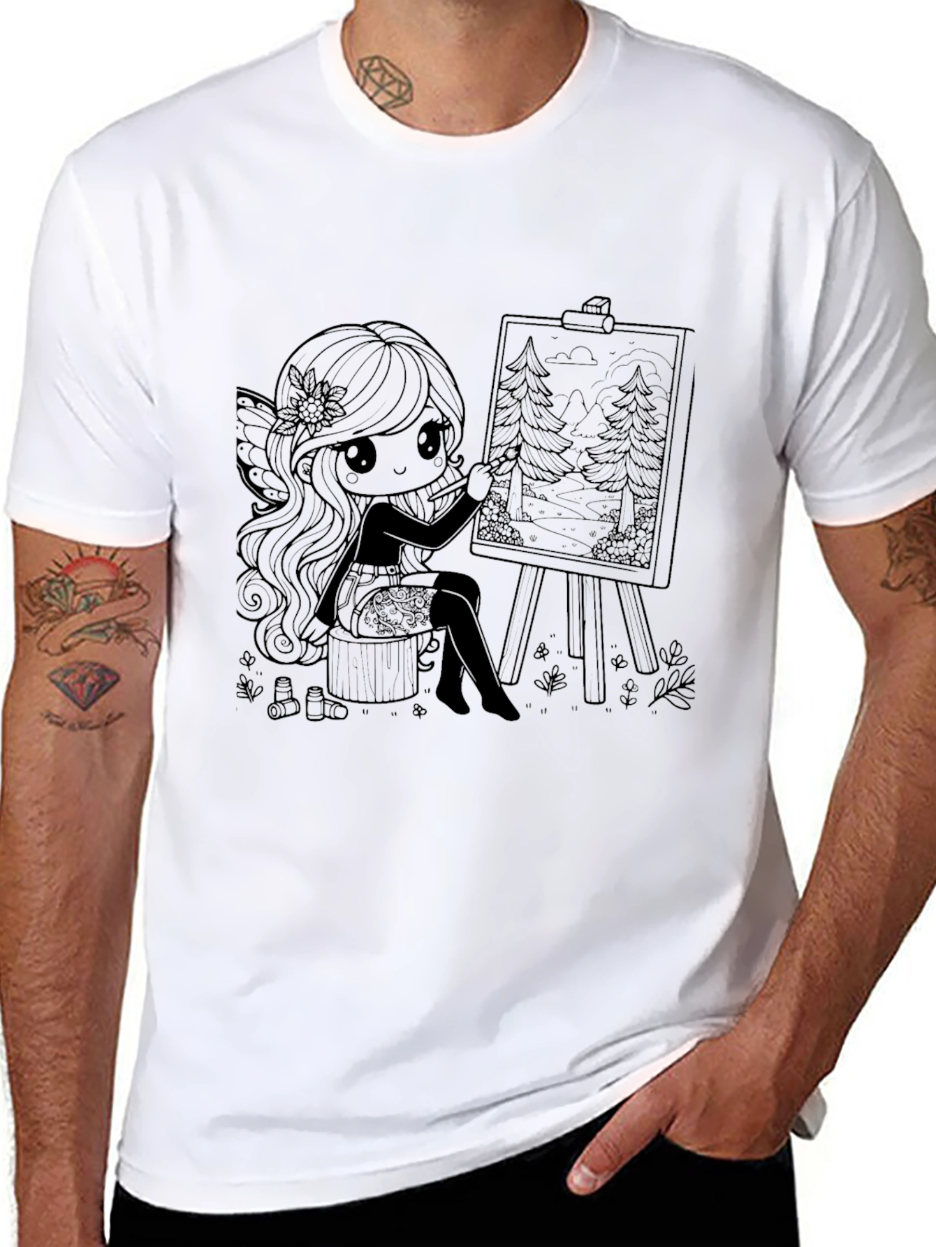 Artist Fairy T-Shirt - Black