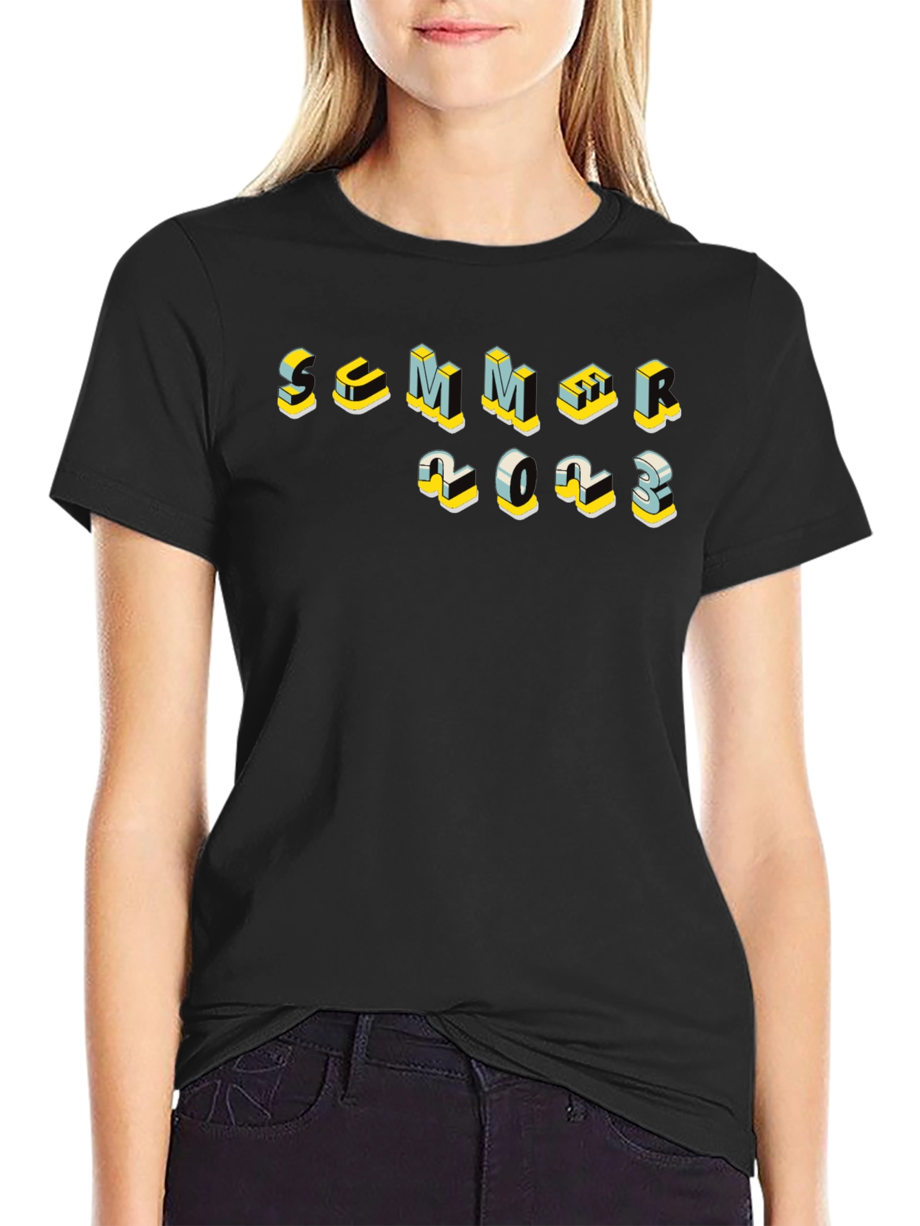 Summer Core 2023 Black Graphic Tee