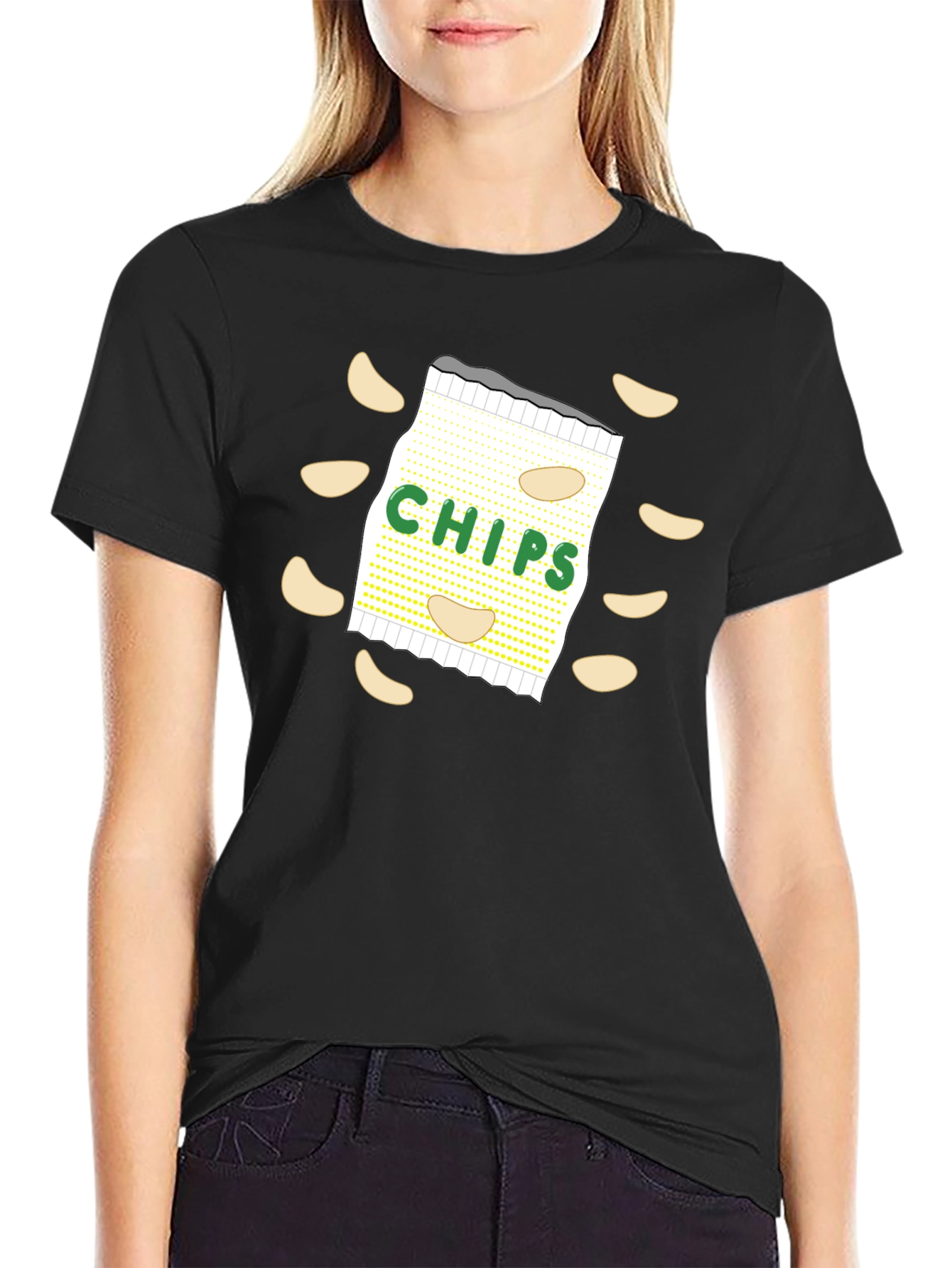 Chips Graphic T-Shirt - Unisex Casual Tee