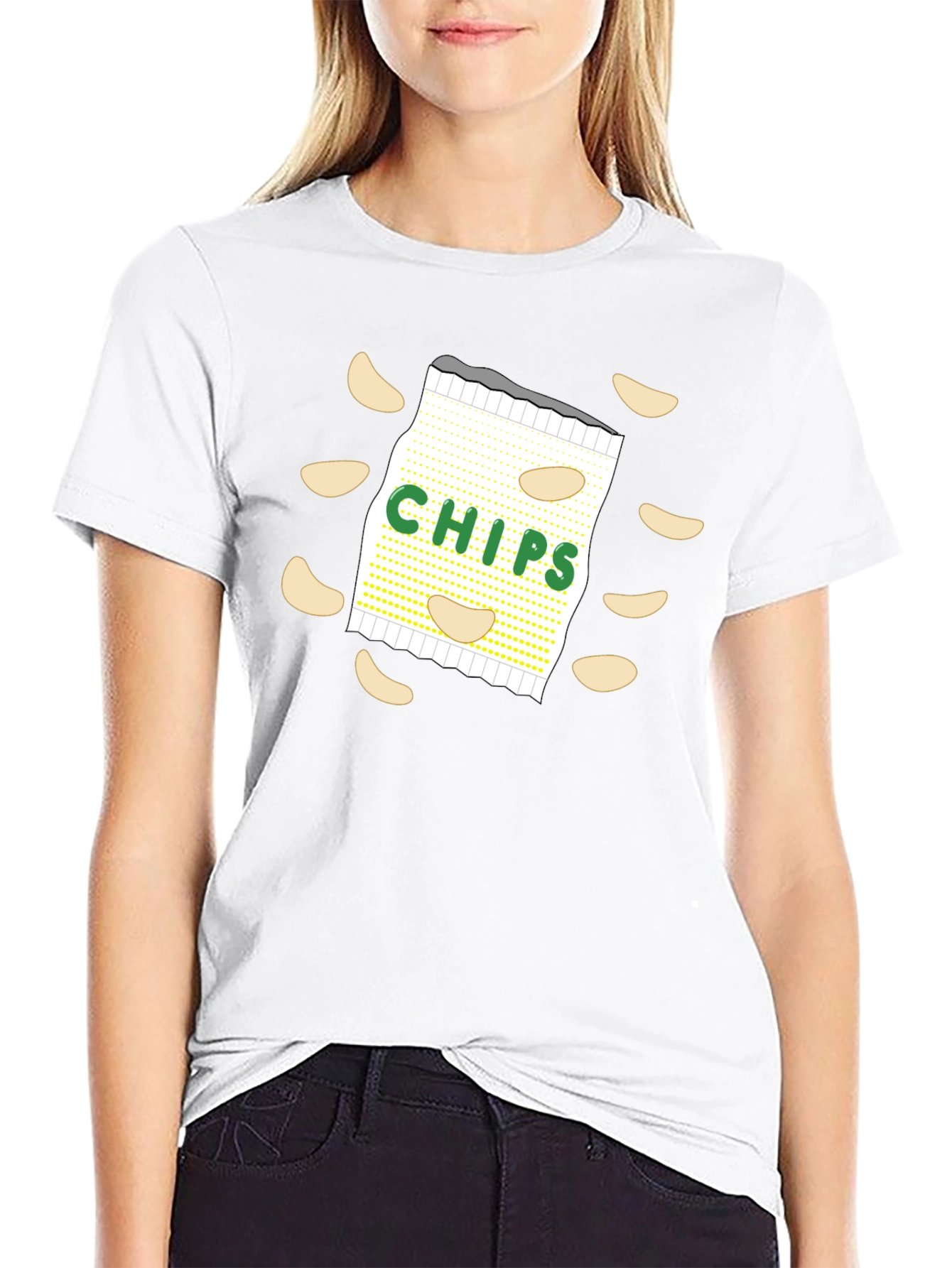 Chips Graphic T-Shirt - Unisex Casual Tee