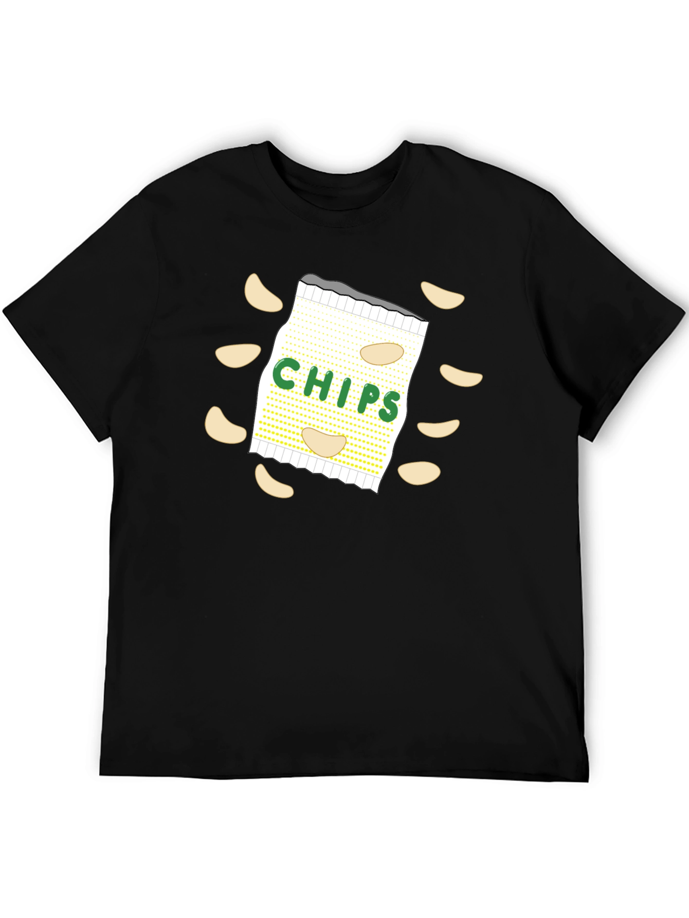 Chips Graphic T-Shirt - Unisex Casual Tee