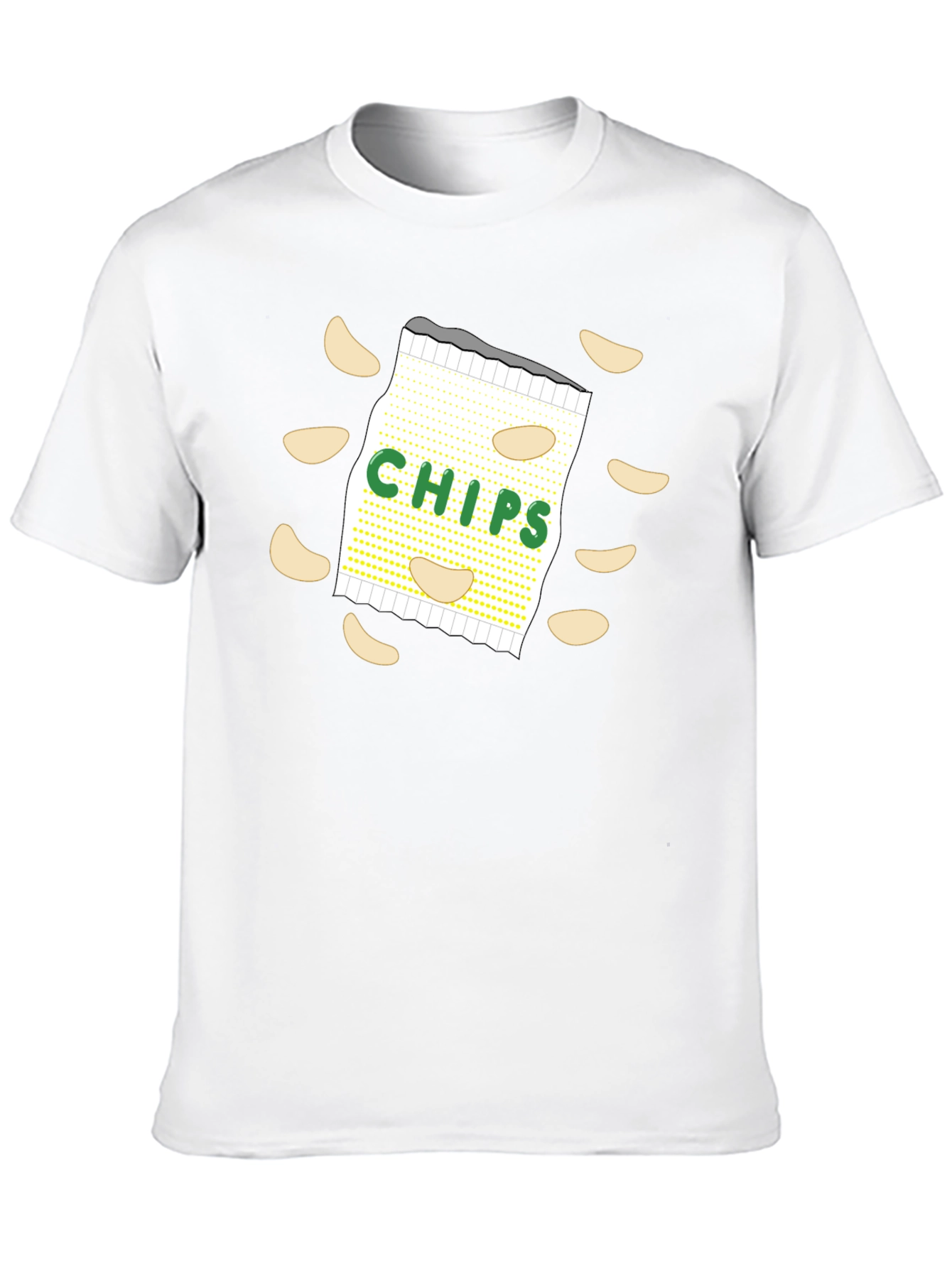 Chips Graphic T-Shirt - Unisex Casual Tee