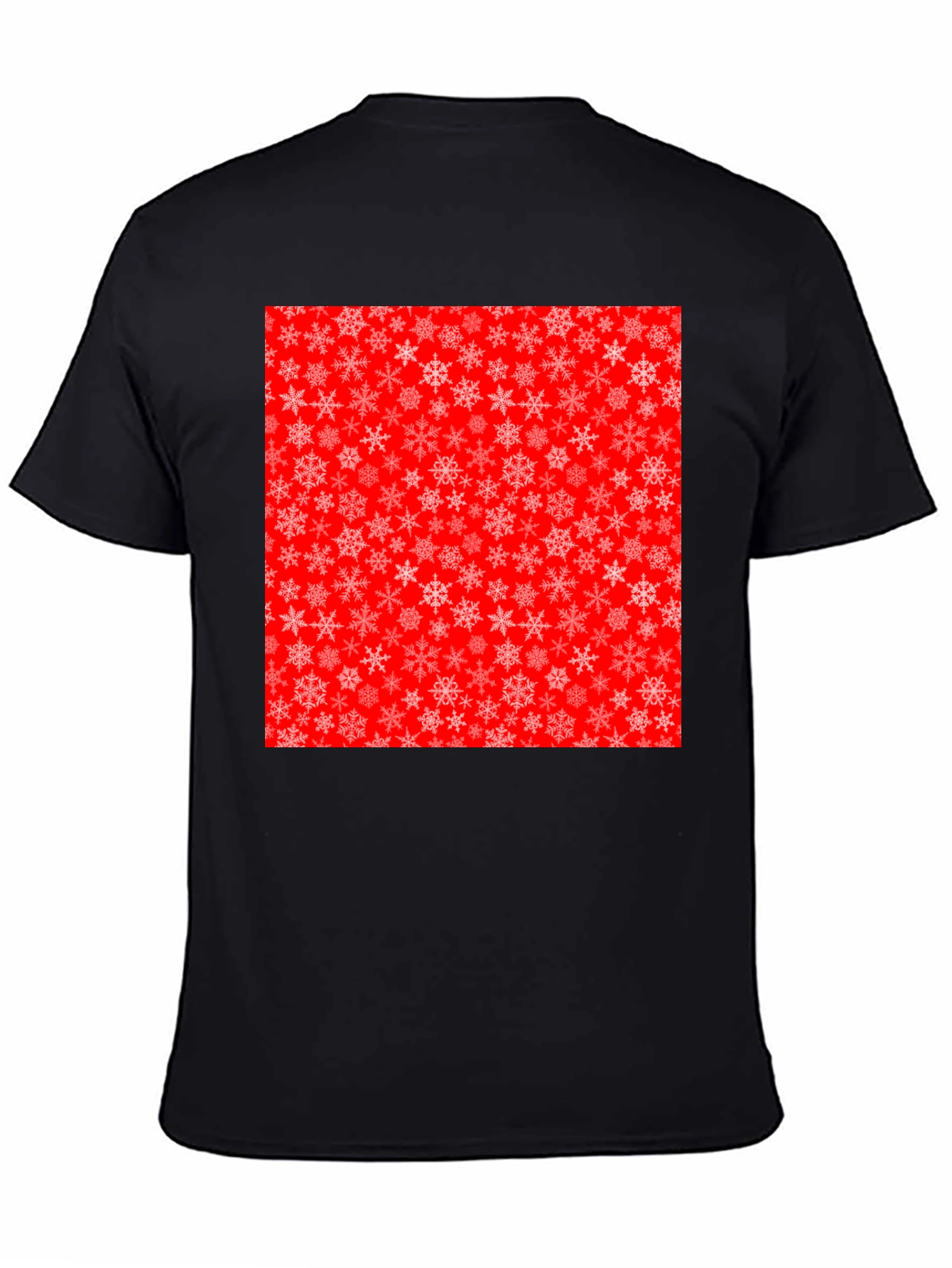 Festive Snowflake Pattern T-Shirt