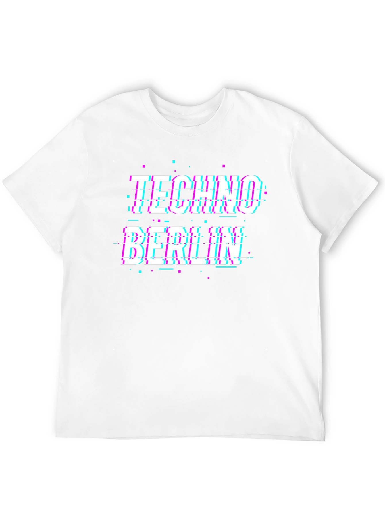 Techno Berlin Glitch T-Shirt - Rave Style