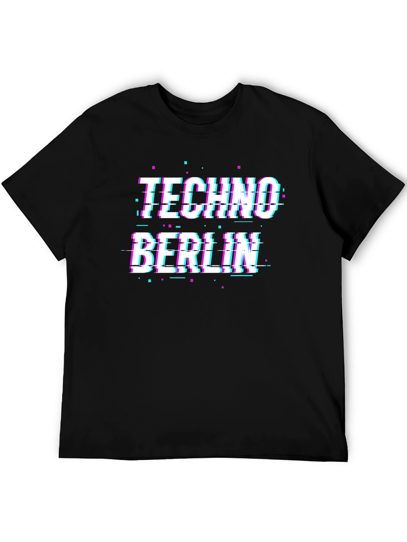 Techno Berlin Glitch T-Shirt - Rave Style