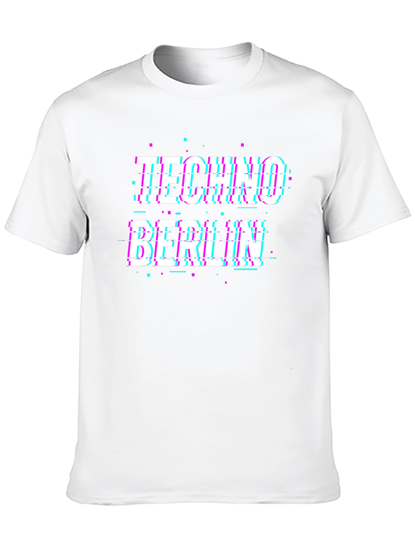 Techno Berlin Glitch T-Shirt - Rave Style