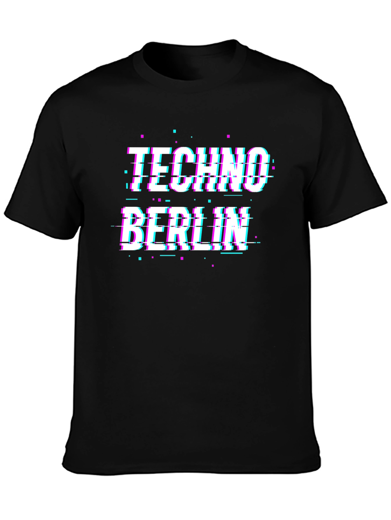 Techno Berlin Glitch T-Shirt - Rave Style