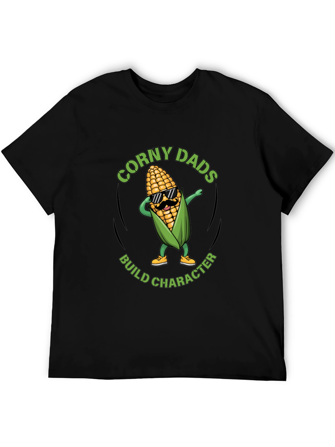 Corny Dads Build Character T-Shirt