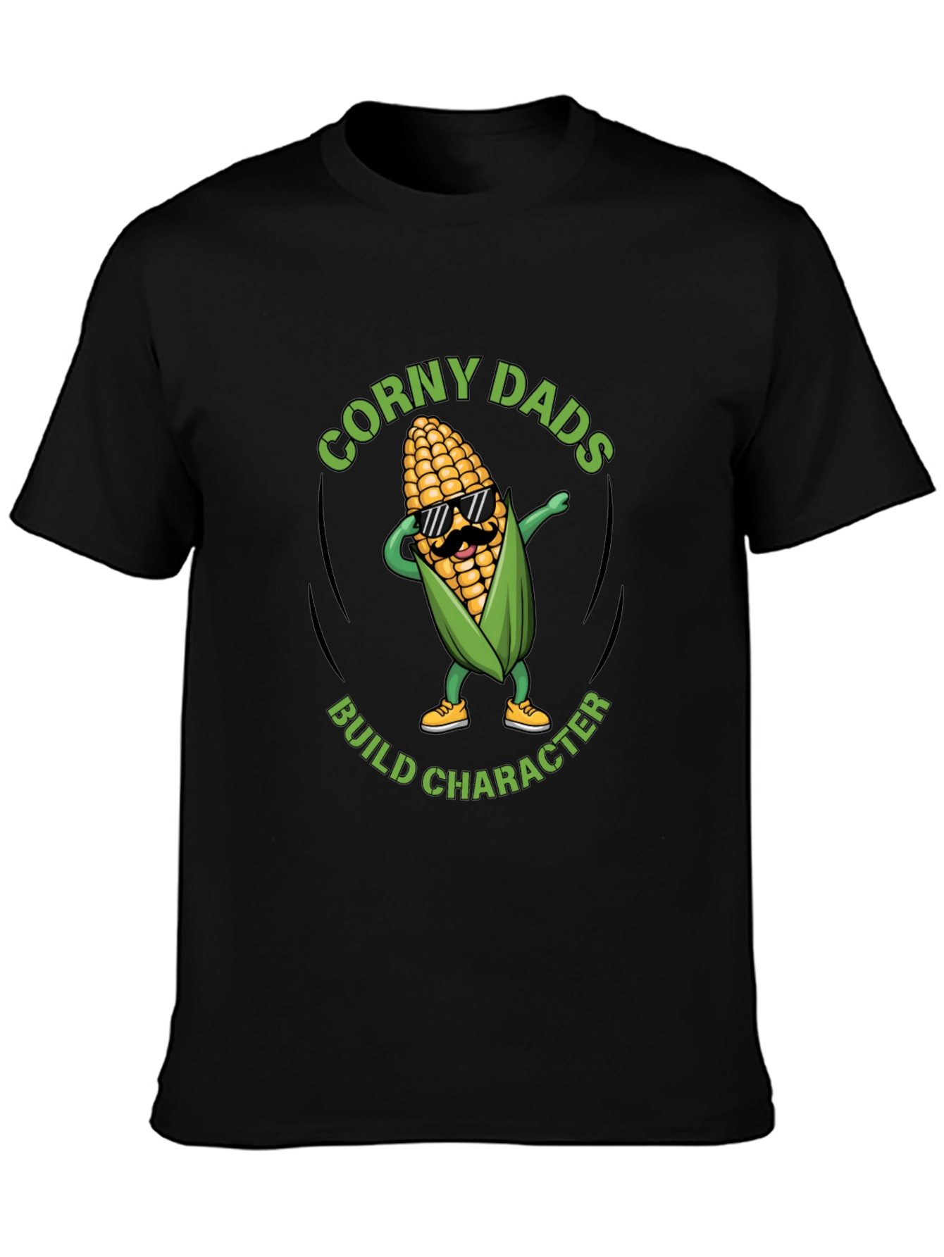 Corny Dads Build Character T-Shirt