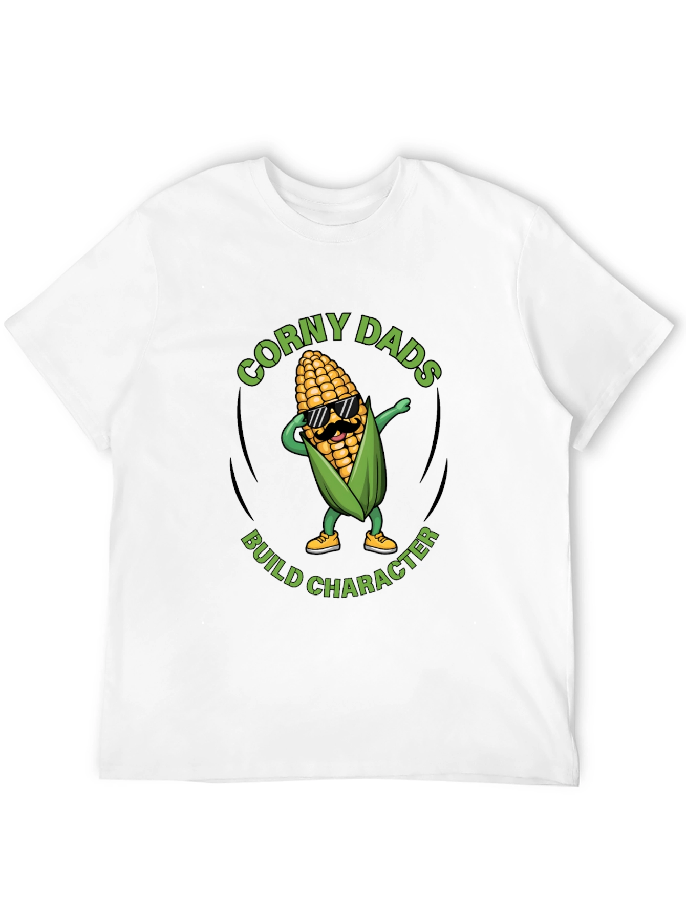 Corny Dads Build Character T-Shirt