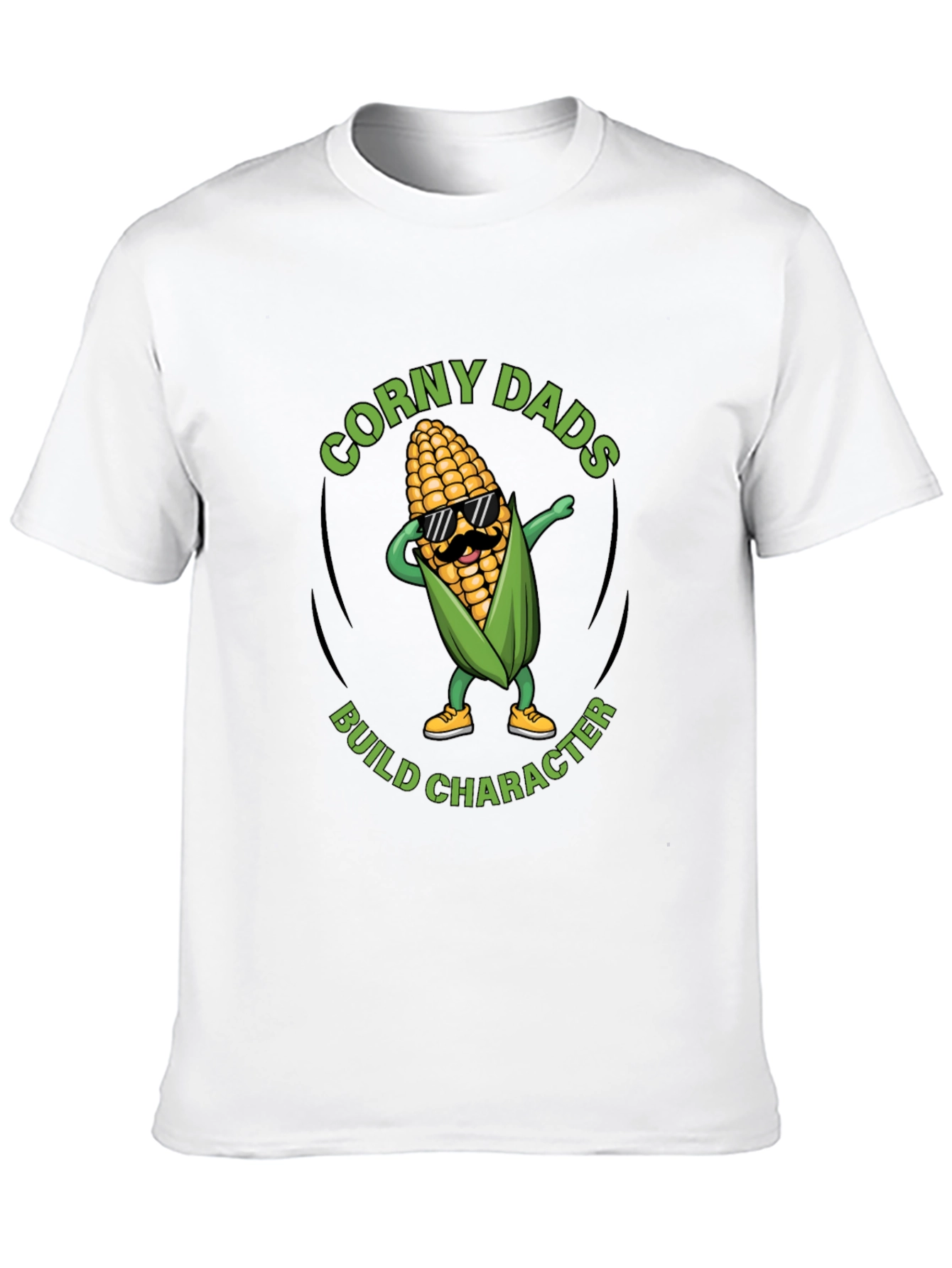 Corny Dads Build Character T-Shirt