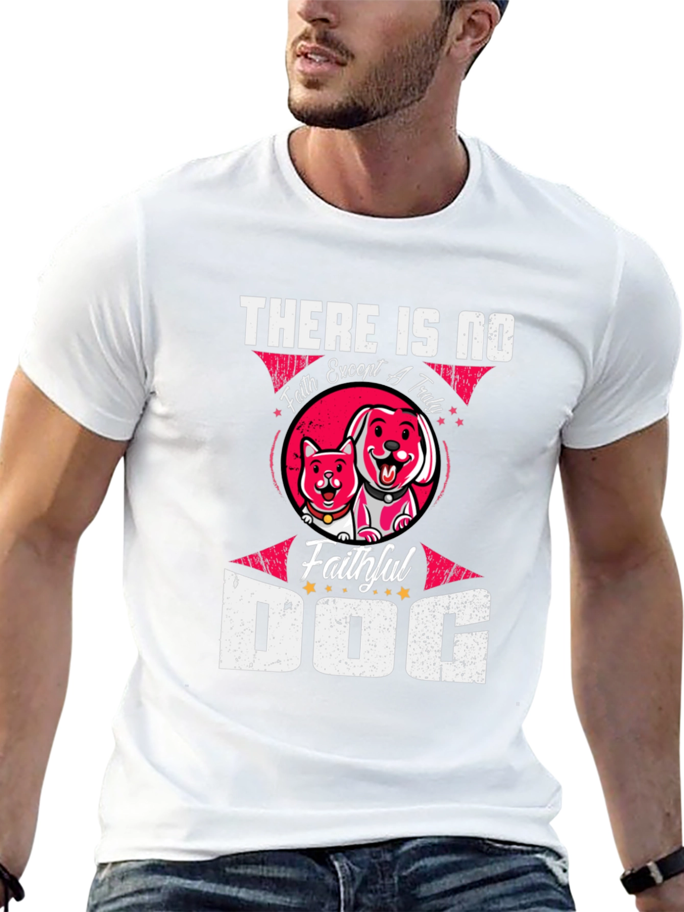 Faithful Dog Graphic T-Shirt - Pet Lover Tee