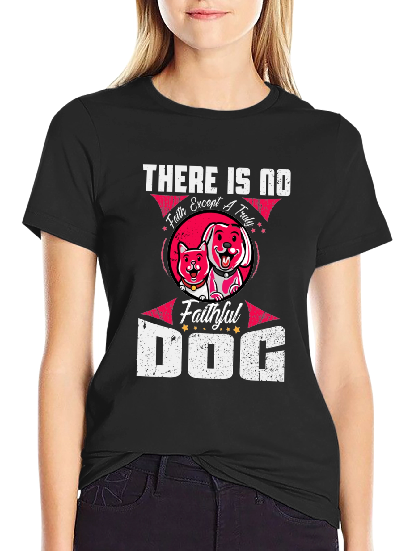 Faithful Dog Graphic T-Shirt - Pet Lover Tee
