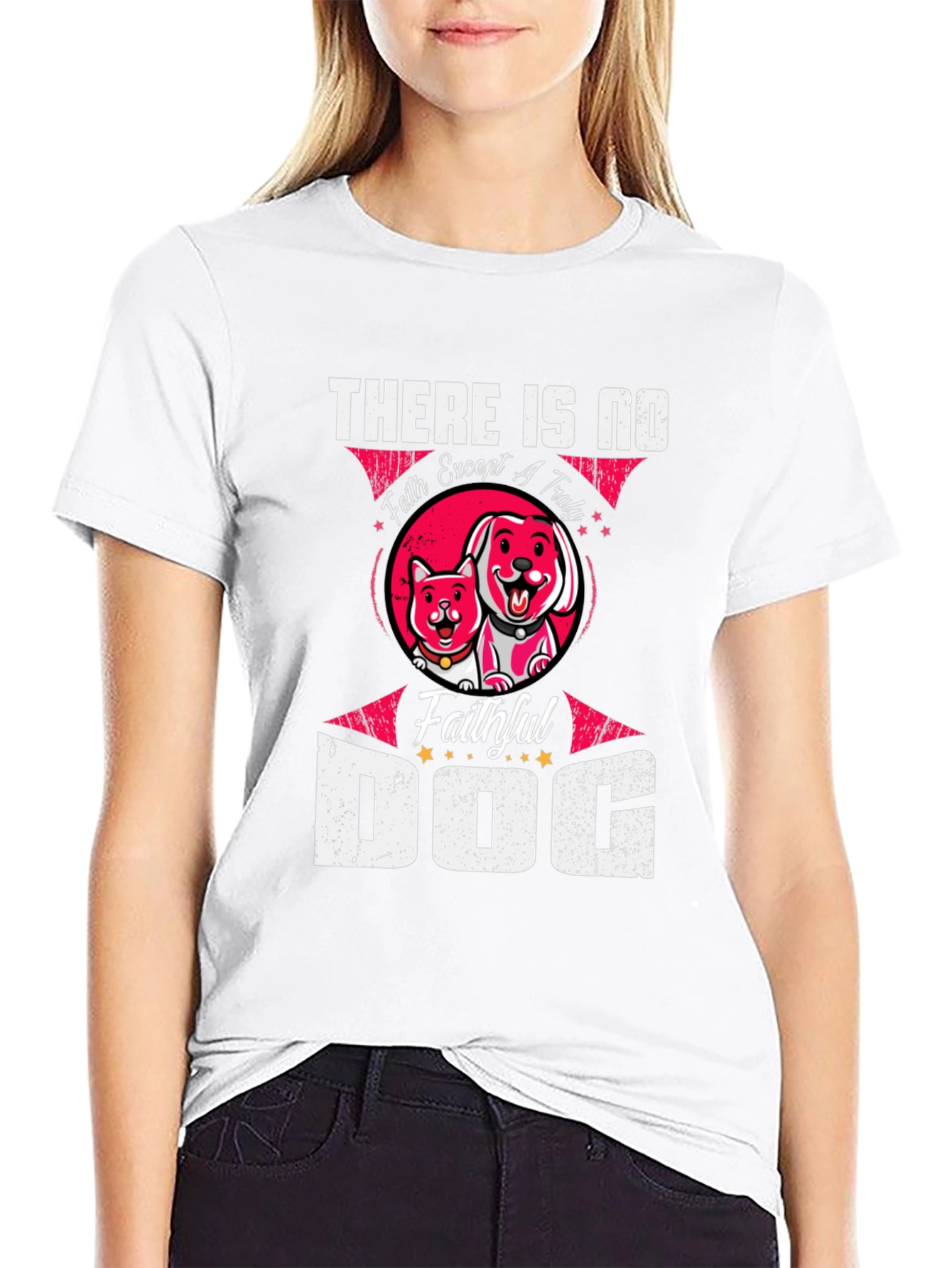 Faithful Dog Graphic T-Shirt - Pet Lover Tee