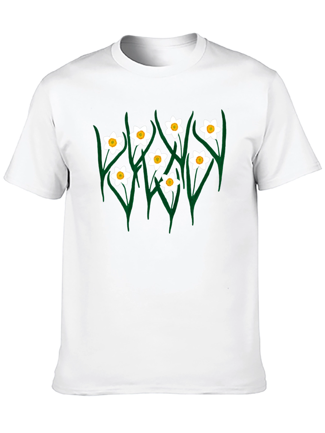 Floral Graphic Tee - Black Daffodil T-Shirt