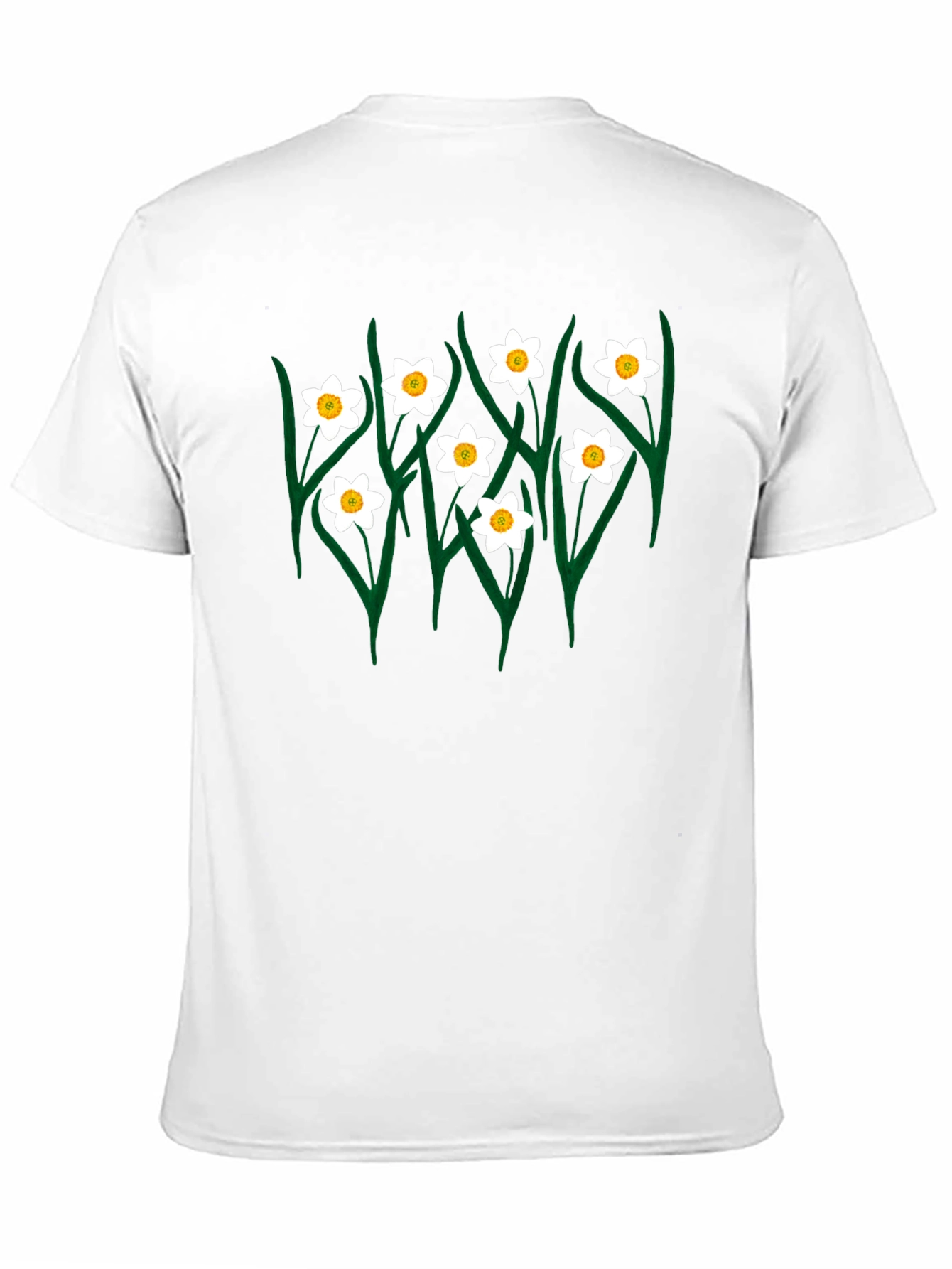 Floral Graphic Tee - Black Daffodil T-Shirt