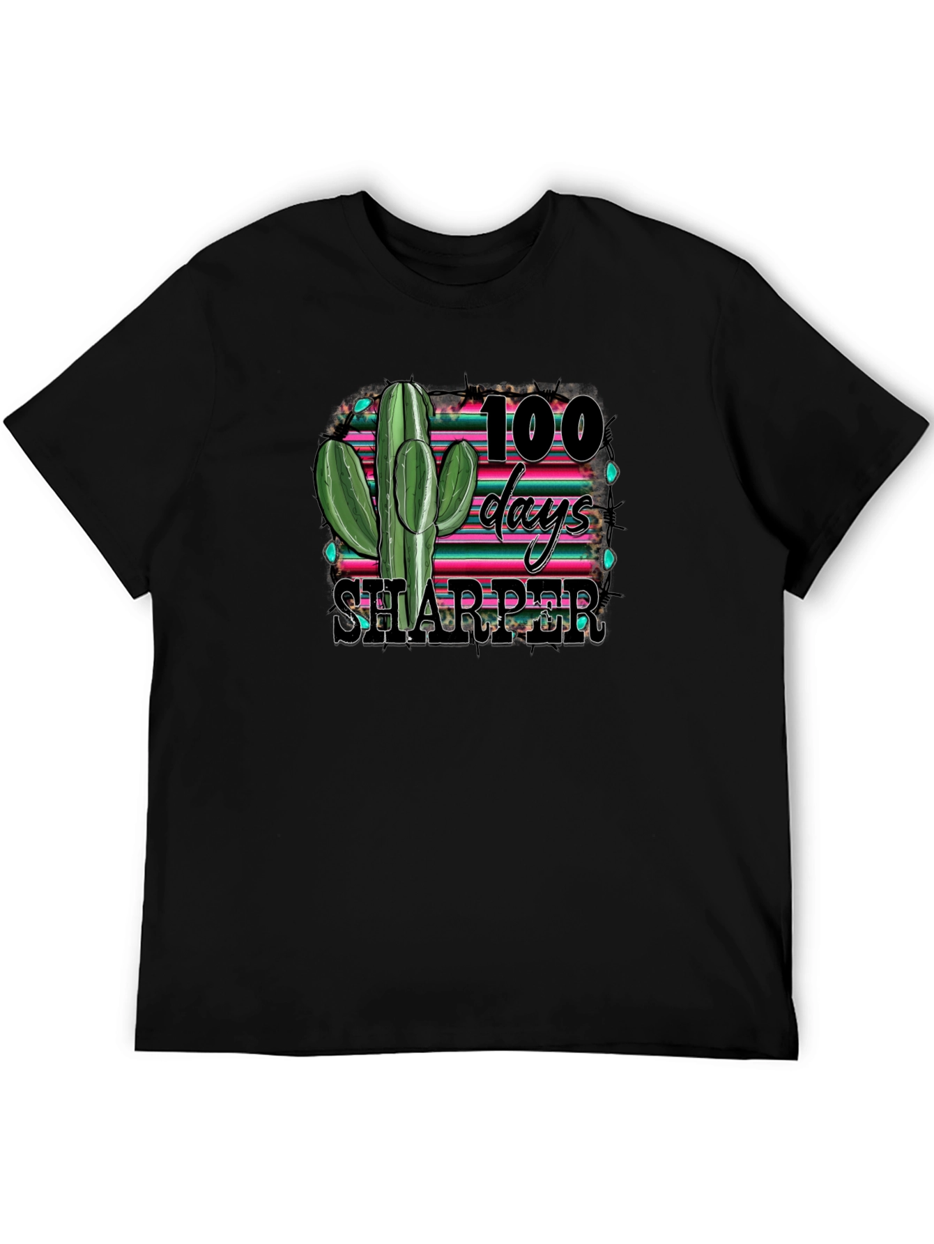 100 Days Sharper Cactus Graphic Tee