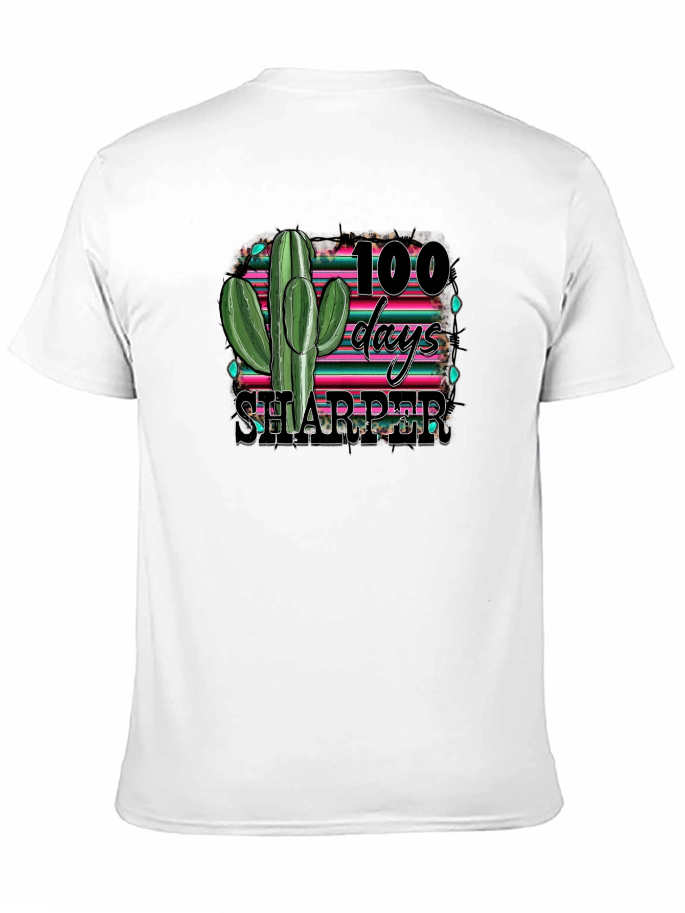 100 Days Sharper Cactus Graphic Tee