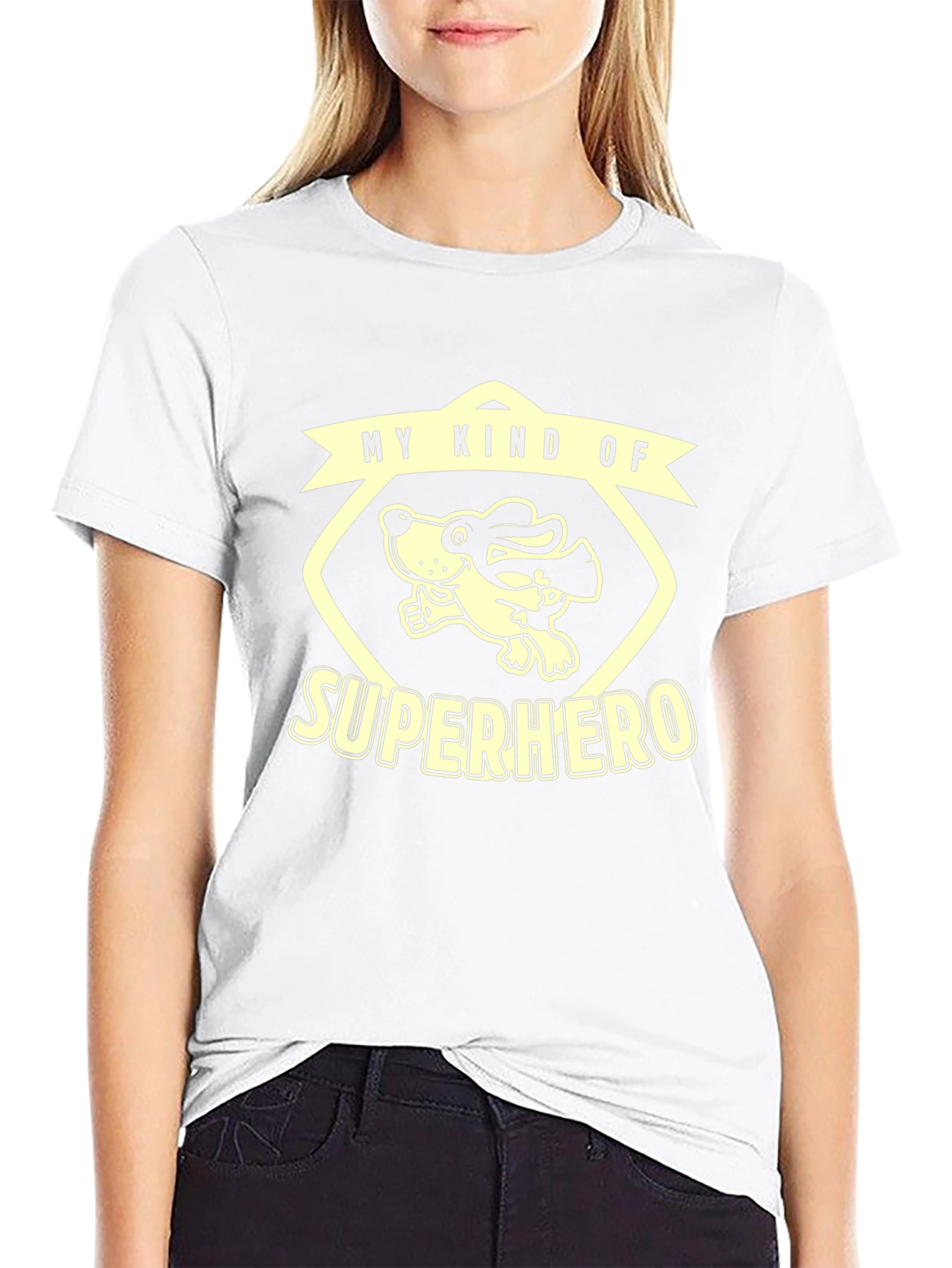 My Kind of Superhero Dog Graphic Tee - Black