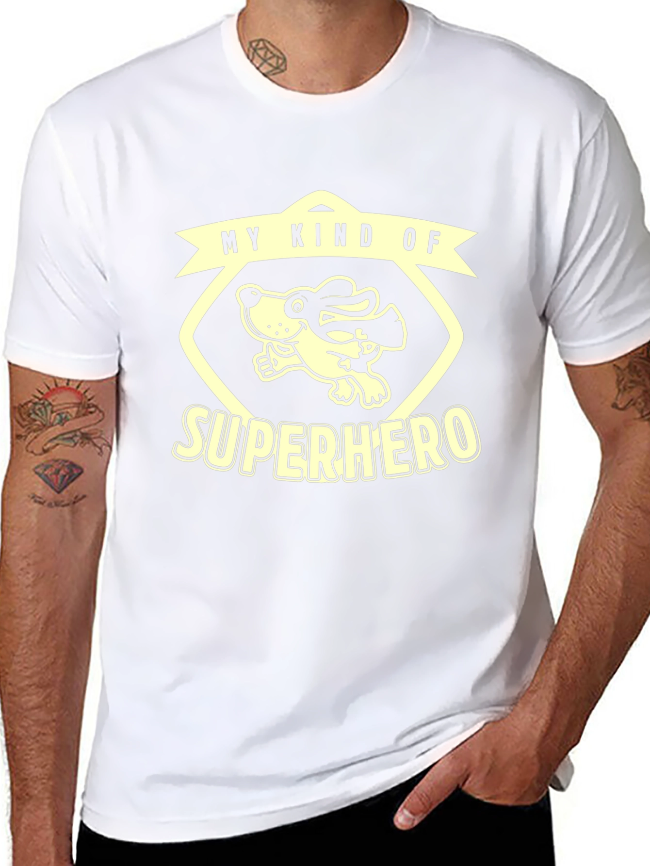My Kind of Superhero Dog Graphic Tee - Black