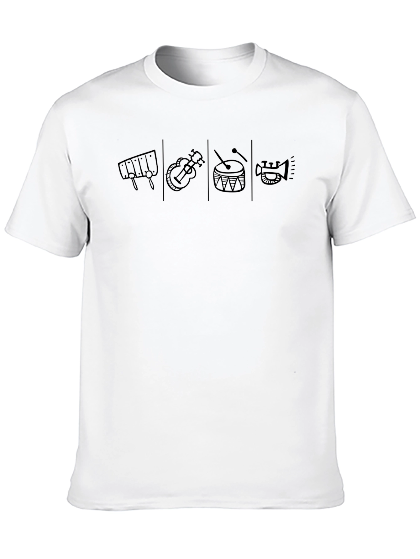 Musical Instruments Graphic Tee - Black