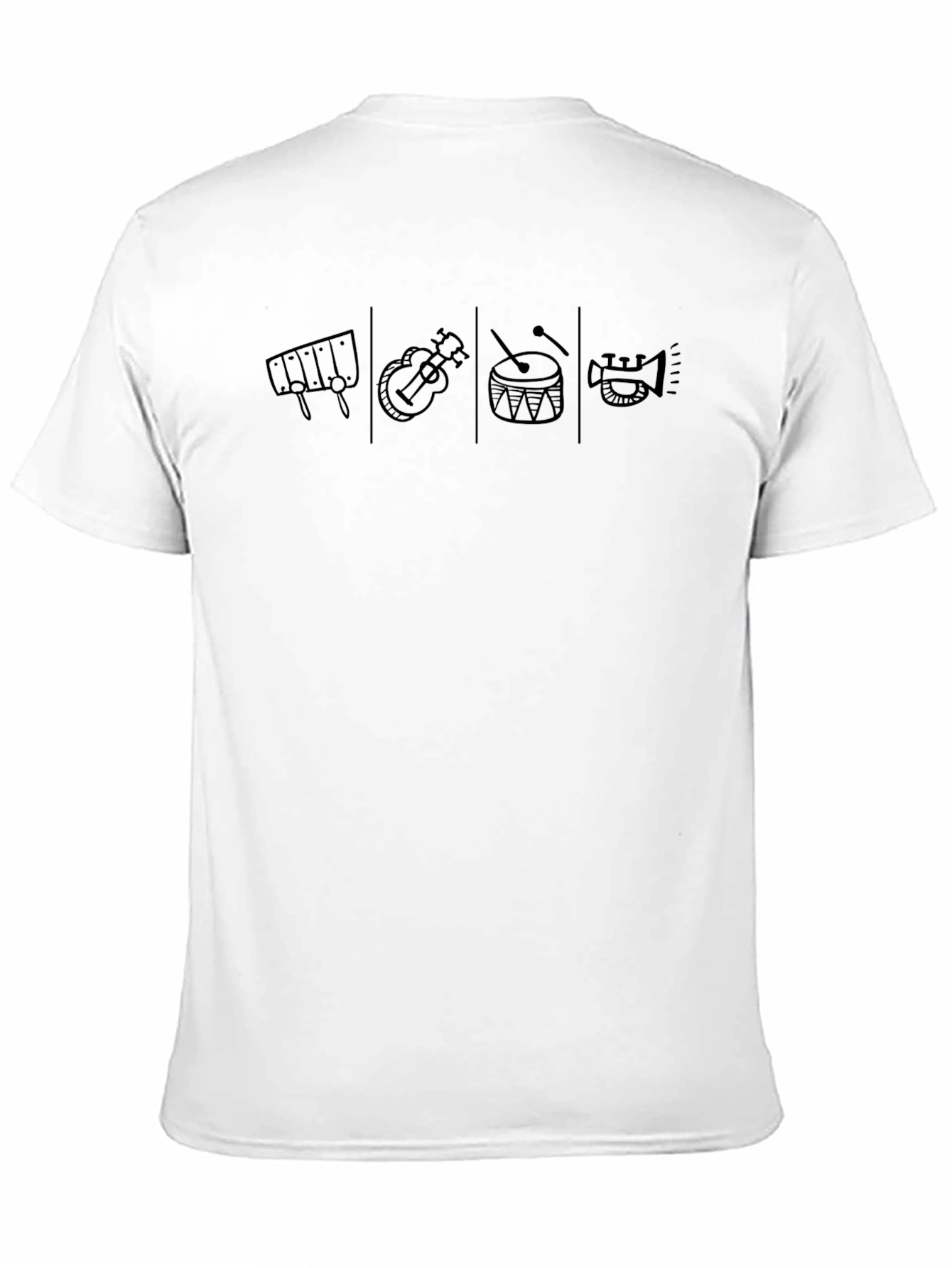 Musical Instruments Graphic Tee - Black