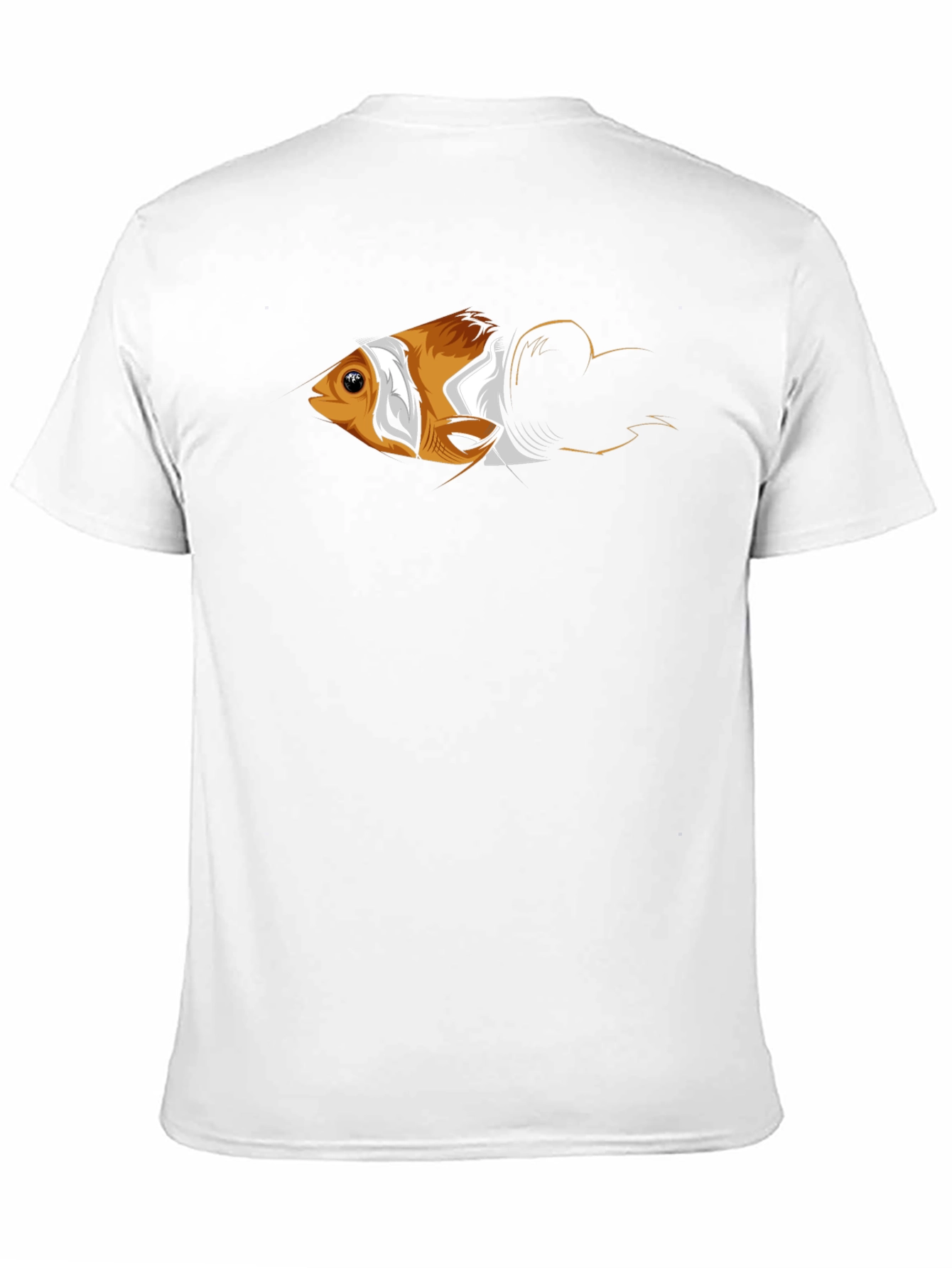 Clownfish Graphic Print Mens Black T-Shirt