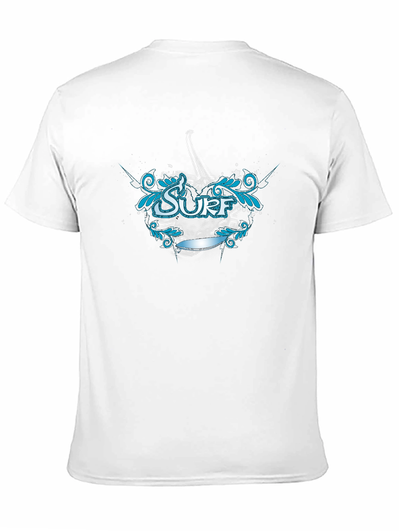 Surf Graphic Tee - Black Cotton T-Shirt
