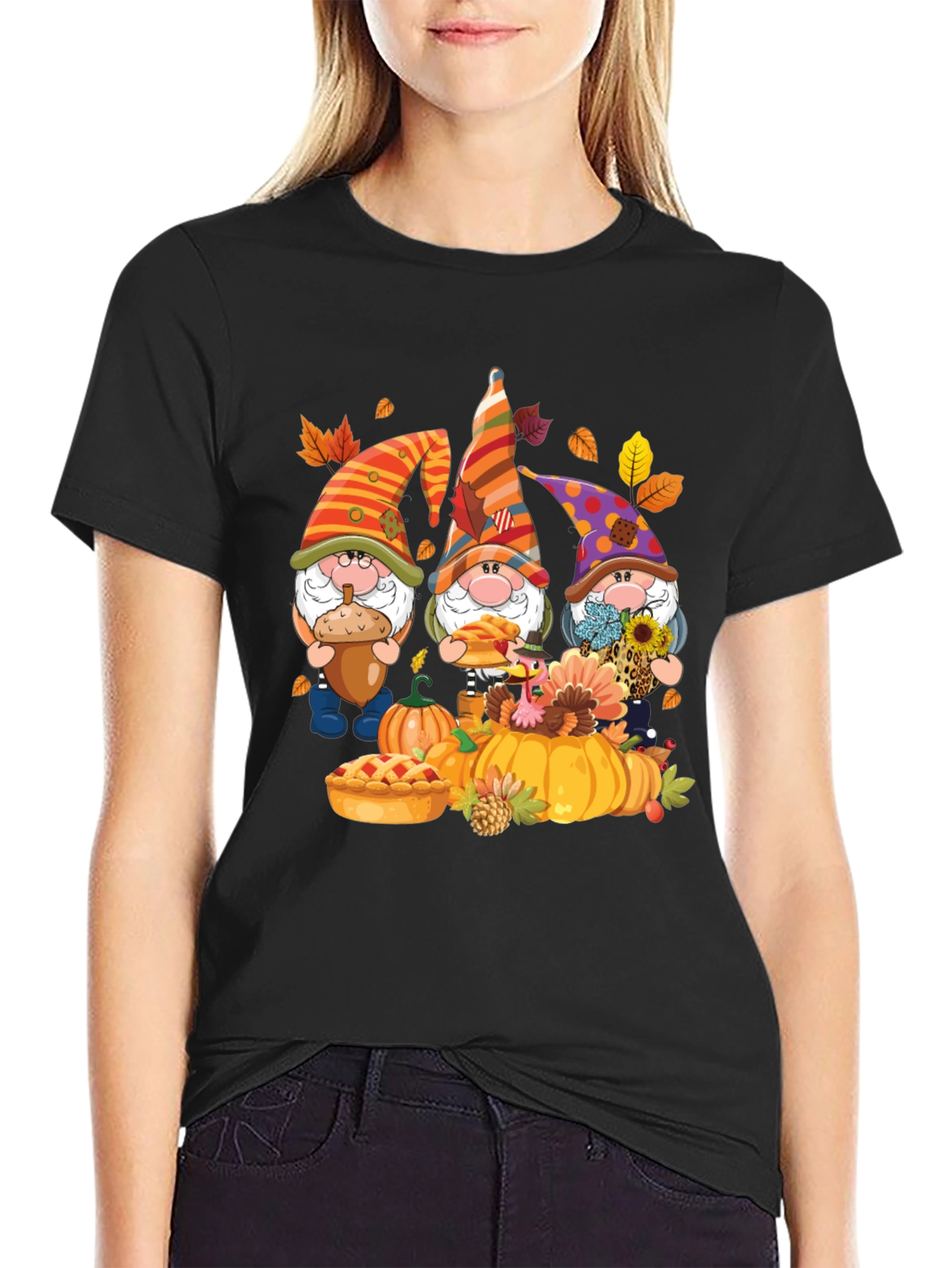 Fall Gnomes T-Shirt - Pumpkin Patch Design