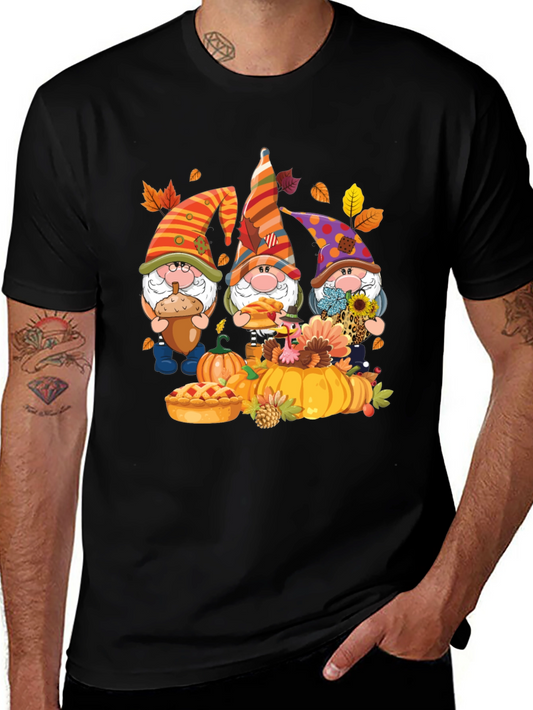 Fall Gnomes T-Shirt - Pumpkin Patch Design