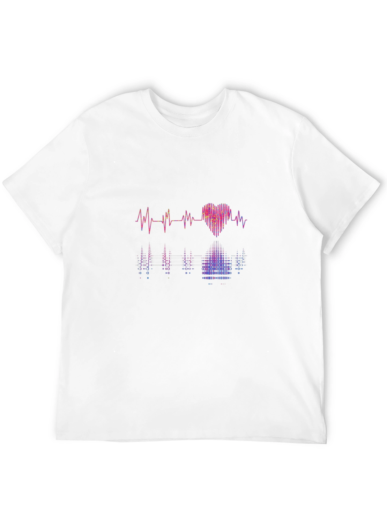 Heartbeat Love Graphic Tee - Black Cotton T-Shirt