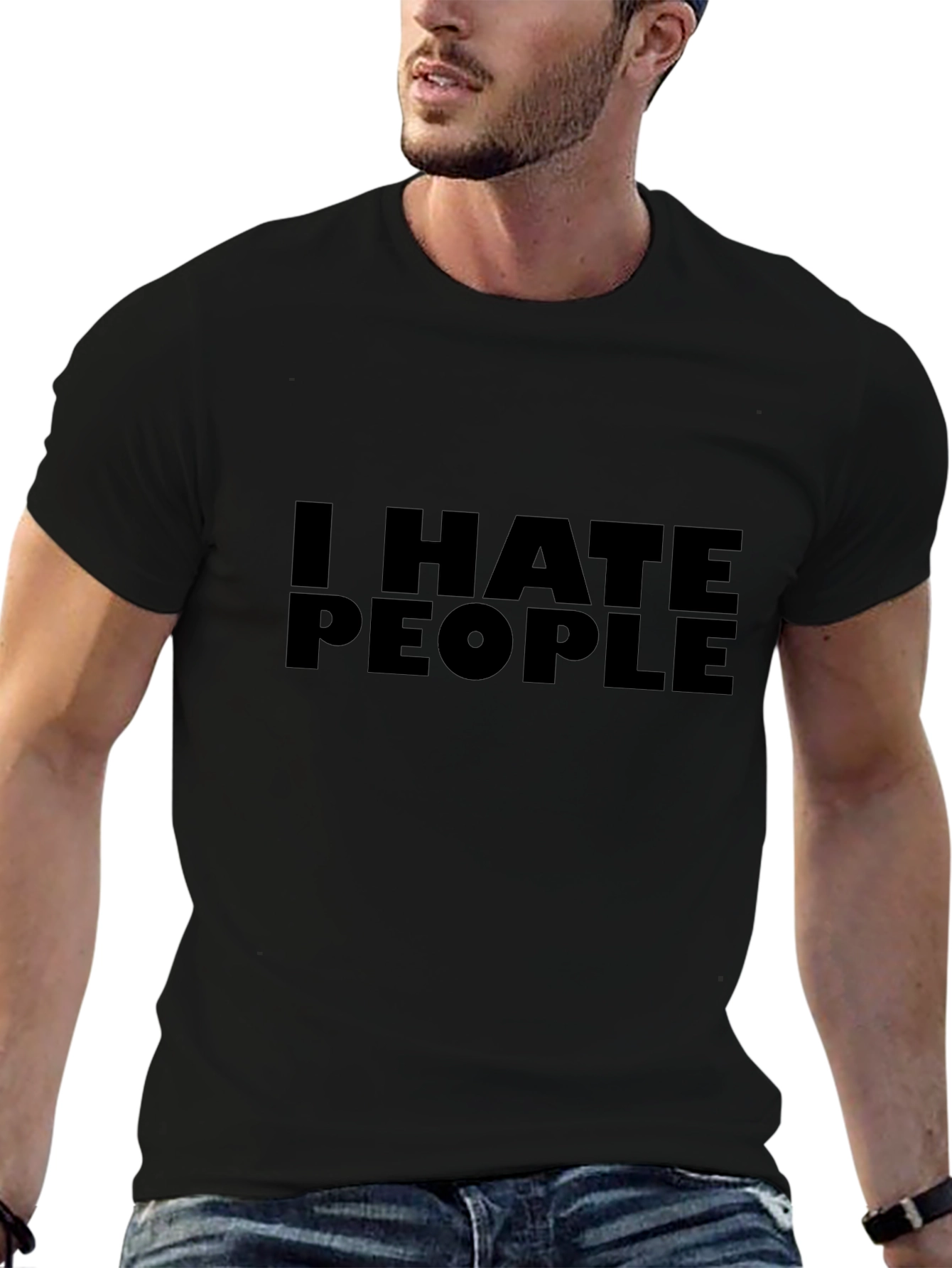 I HATE PEOPLE Graphic T-Shirt - Bold Statement Tee