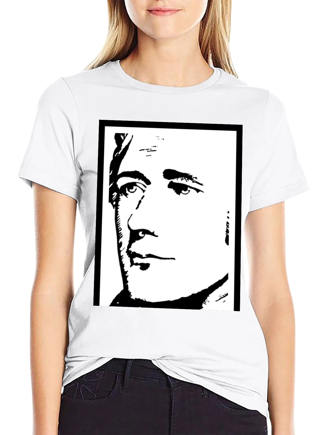 Hamilton Graphic Tee - Black Silhouette Portrait T-Shirt