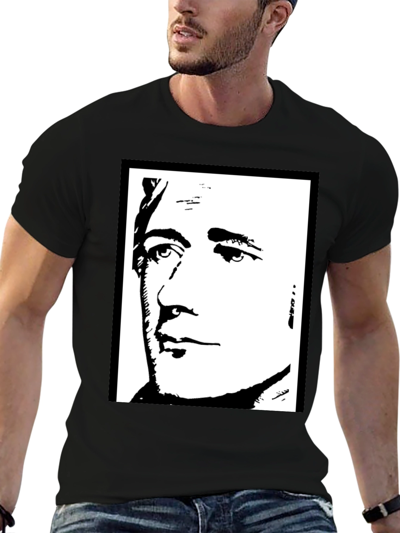 Hamilton Graphic Tee - Black Silhouette Portrait T-Shirt