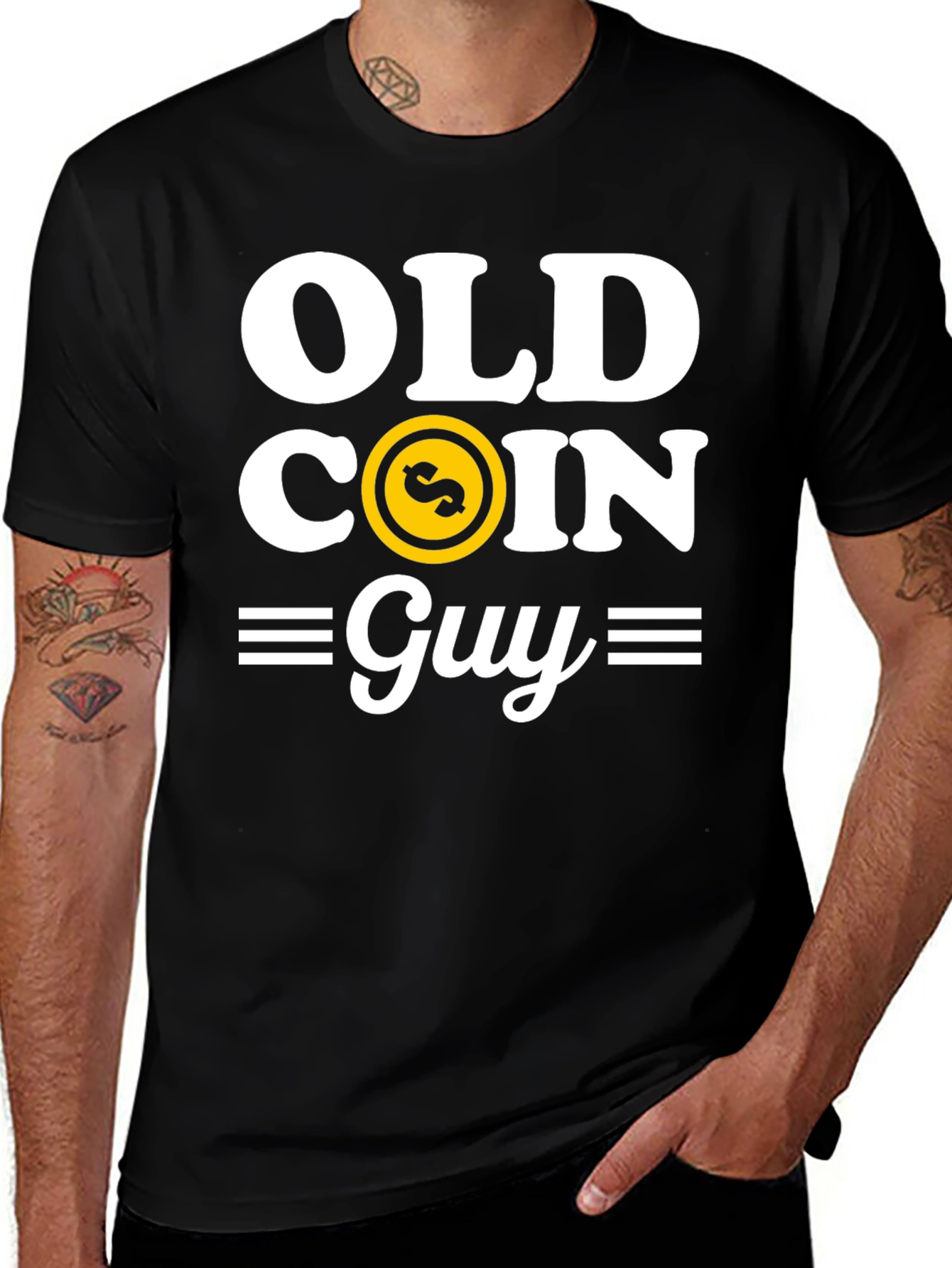 Old Coin Guy Graphic T-Shirt