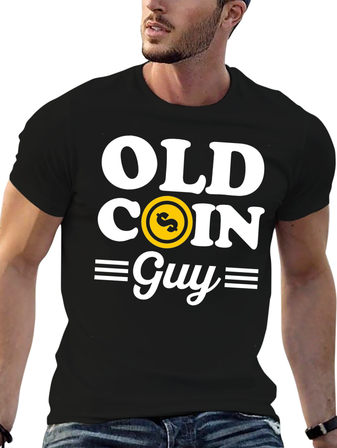 Old Coin Guy Graphic T-Shirt