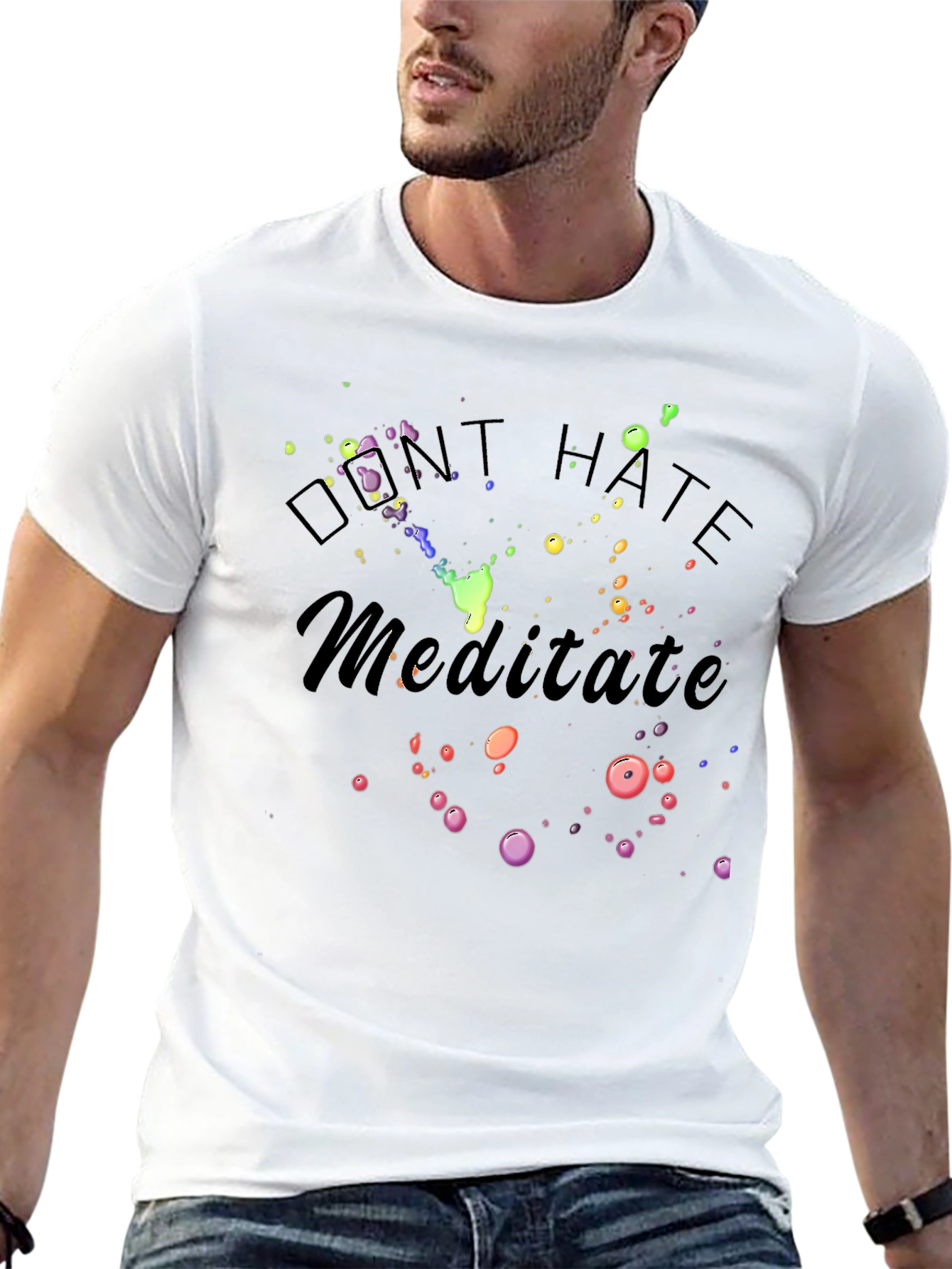 Dont Hate Meditate Graphic T-Shirt
