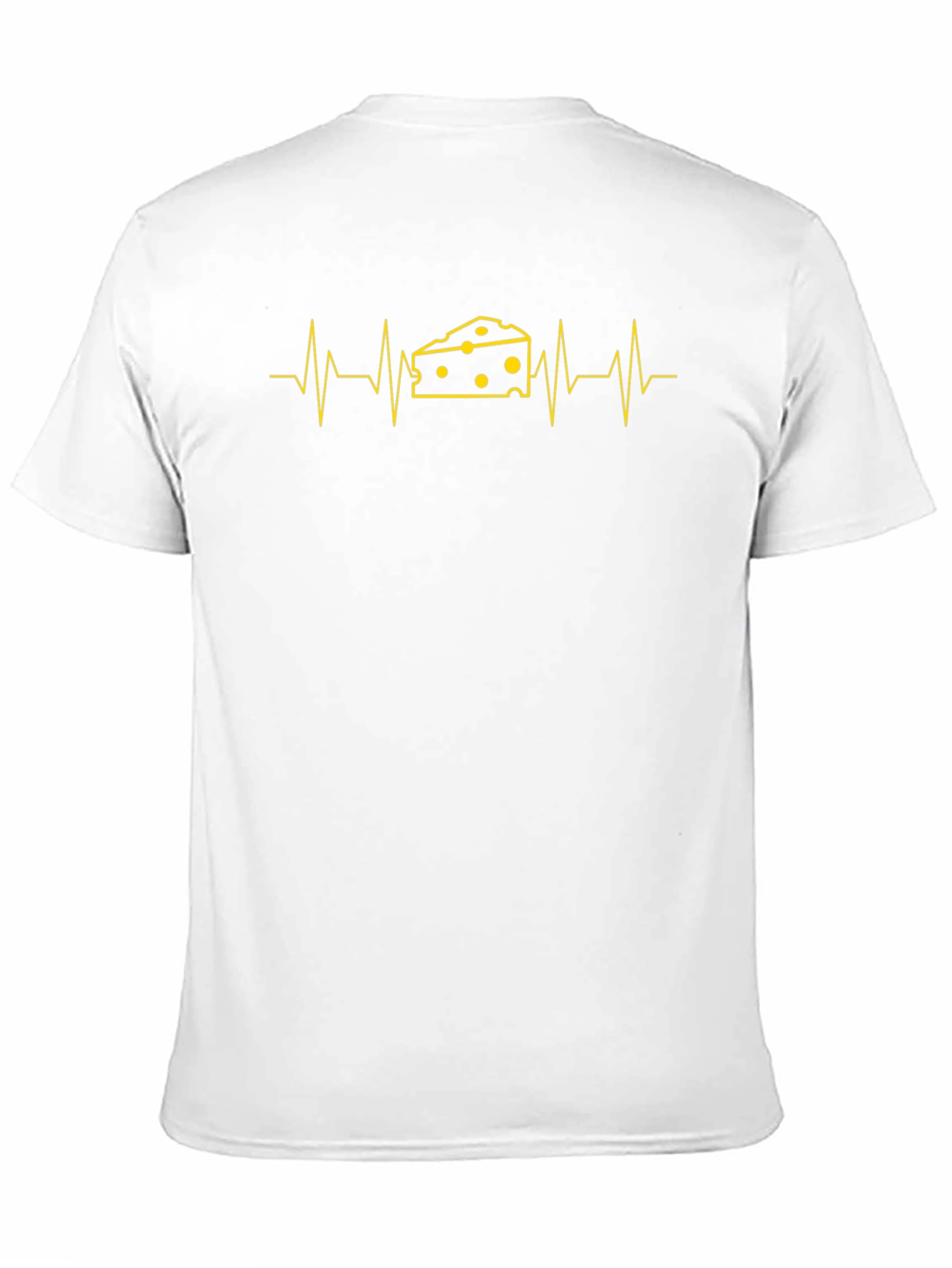 Cheese Heartbeat Graphic Tee - Black Cotton T-Shirt