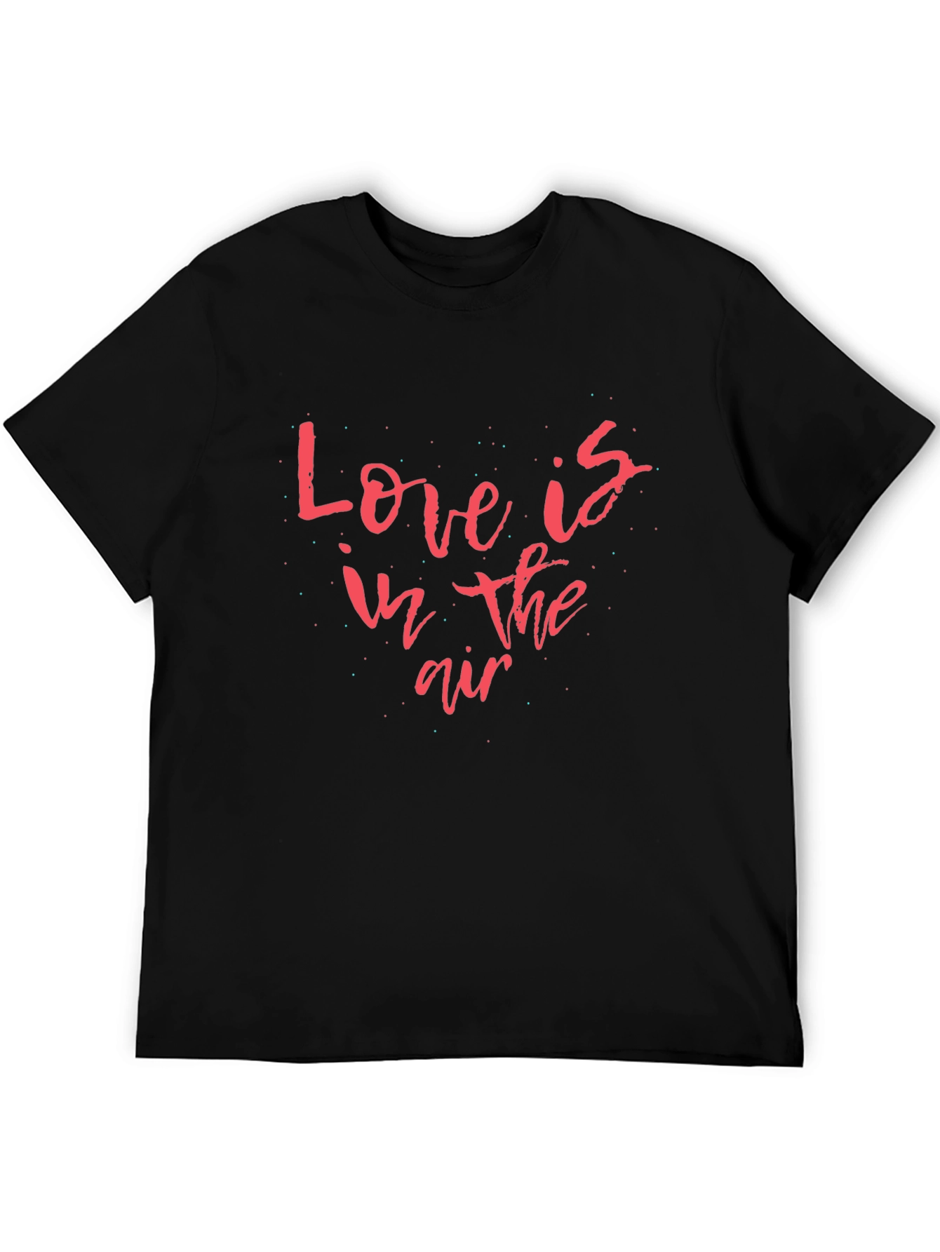 Love is in the Air Black Graphic Tee