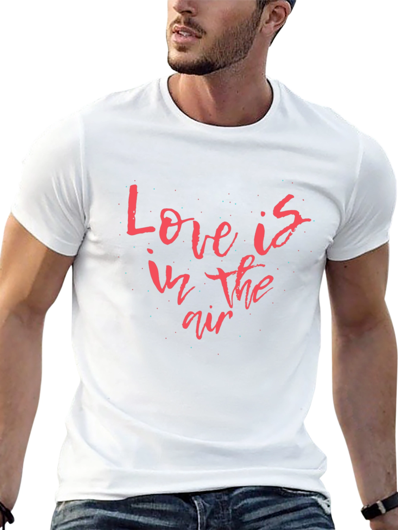 Love is in the Air Black Graphic Tee