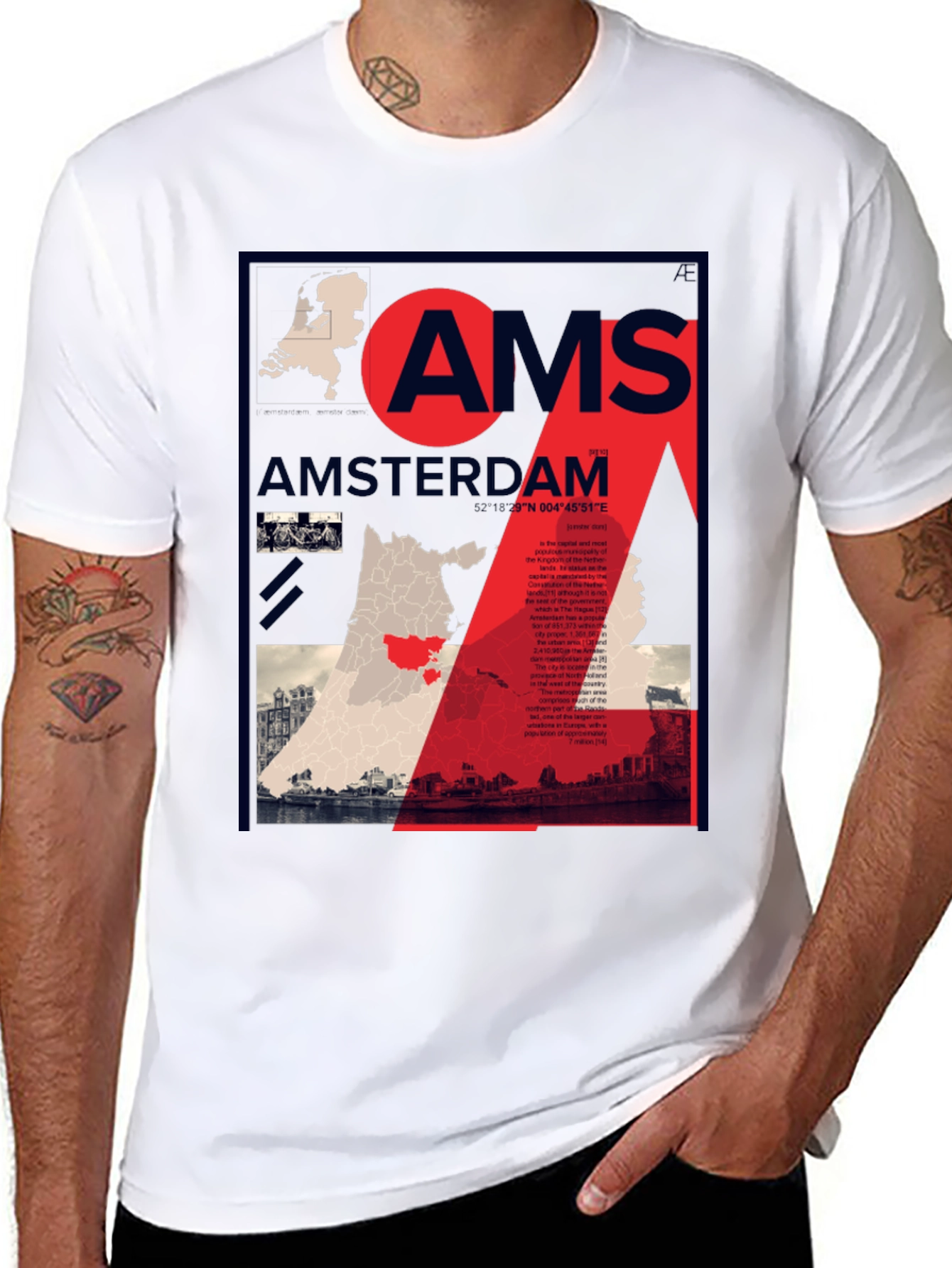 Amsterdam Graphic Print T-Shirt