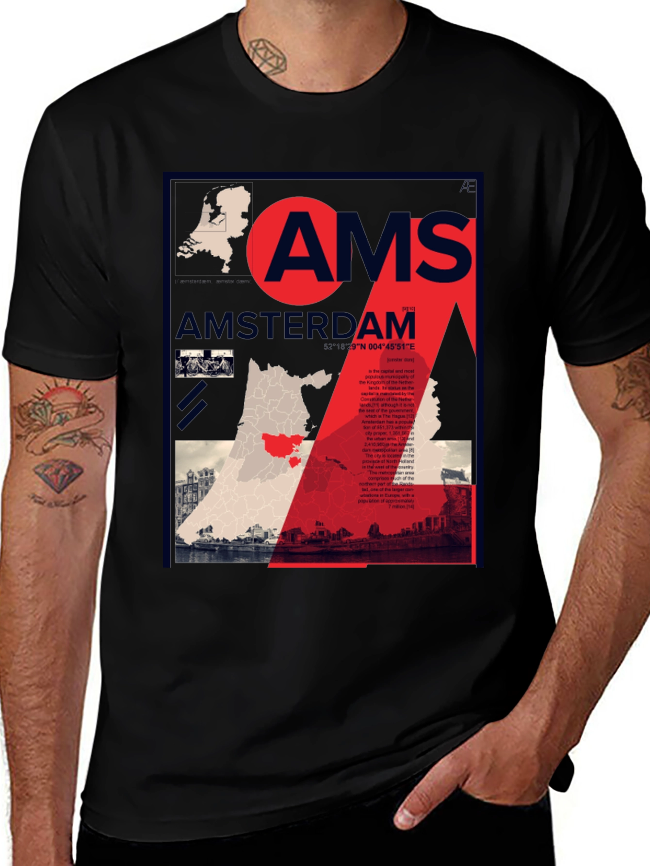 Amsterdam Graphic Print T-Shirt