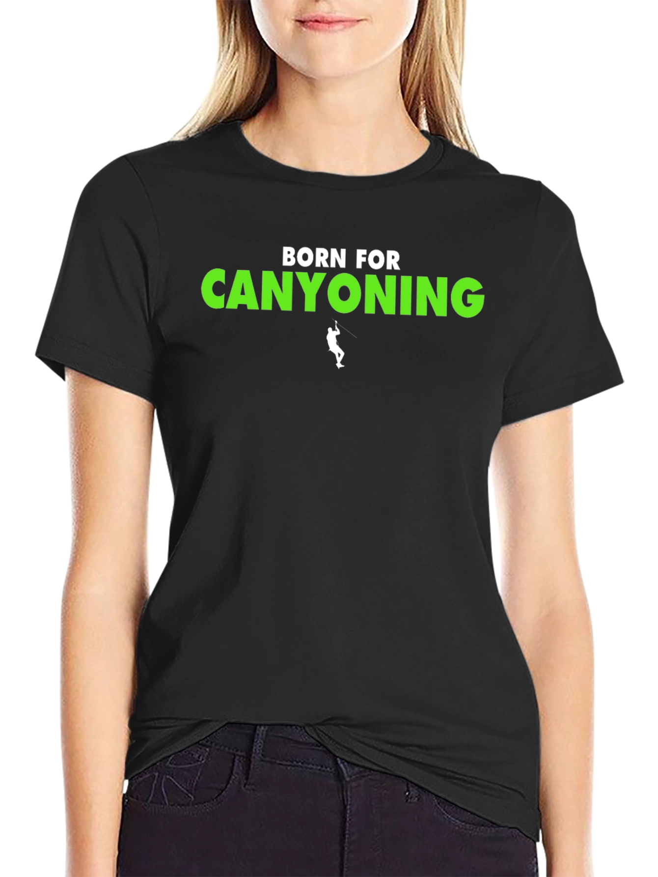 Born For Canyoning Black T-Shirt