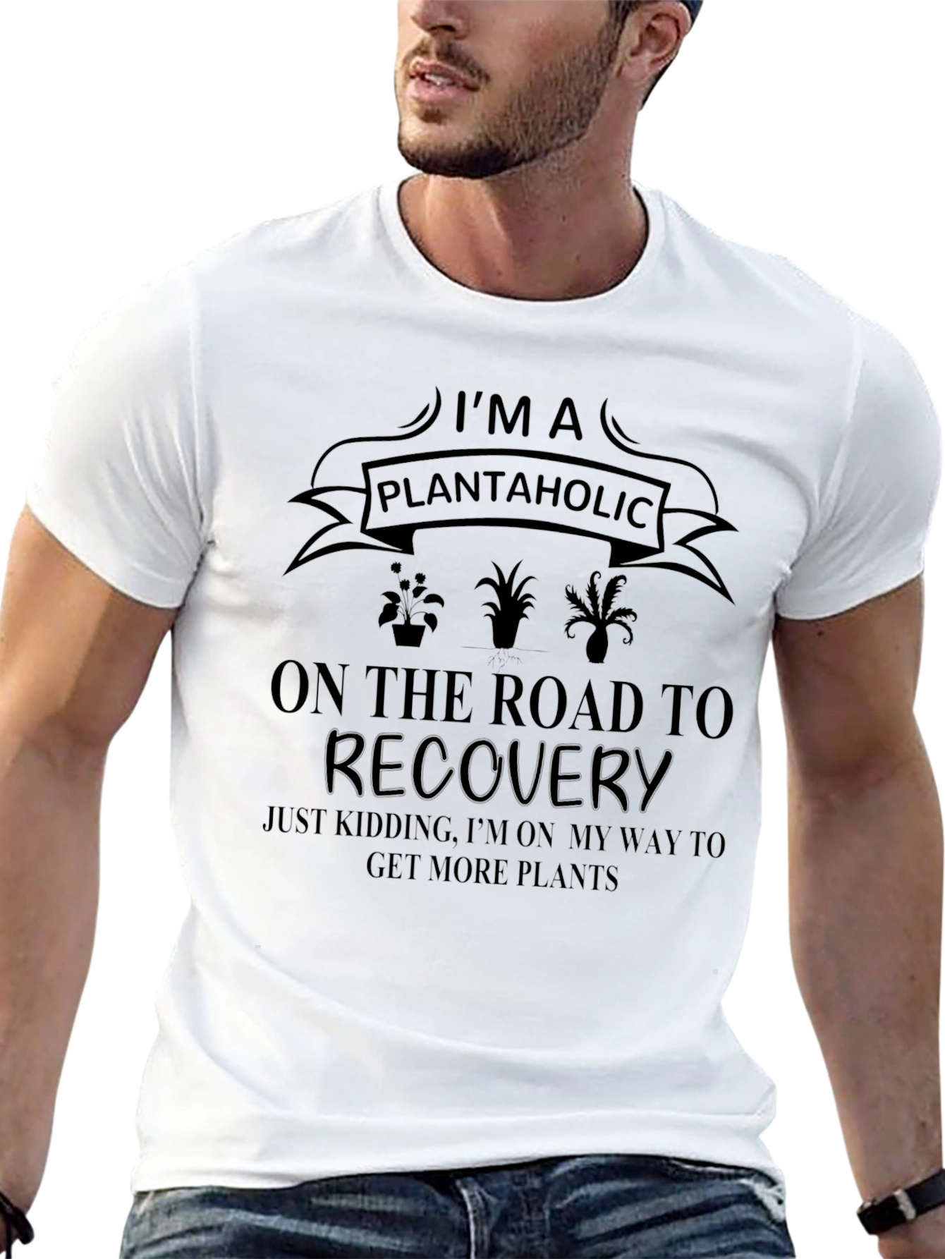 Plantaholic T-Shirt: On the Road to More Plants!