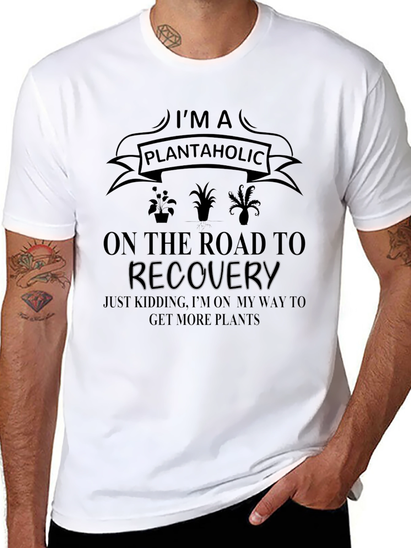 Plantaholic T-Shirt: On the Road to More Plants!