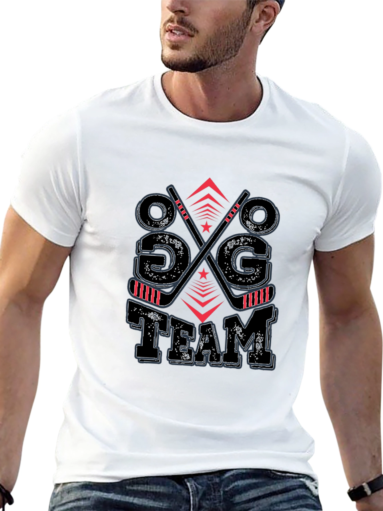 Hockey Team Graphic T-Shirt