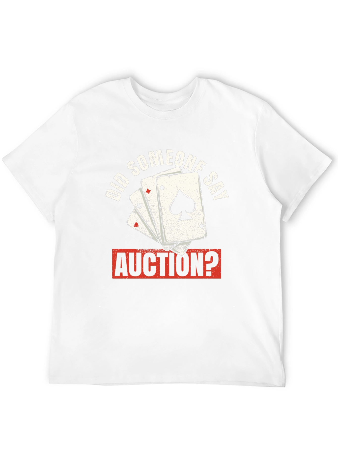 Auction Poker Card T-Shirt
