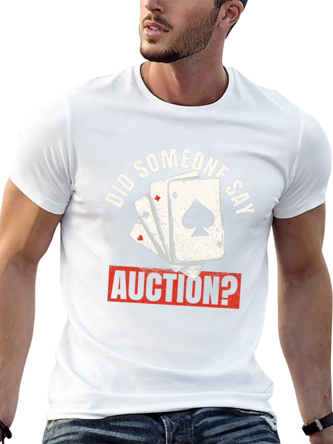Auction Poker Card T-Shirt